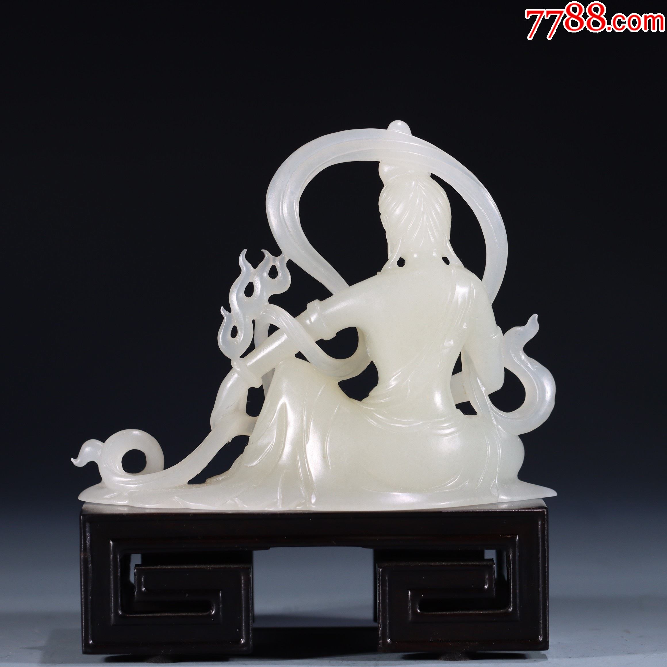 和田玉观音摆件