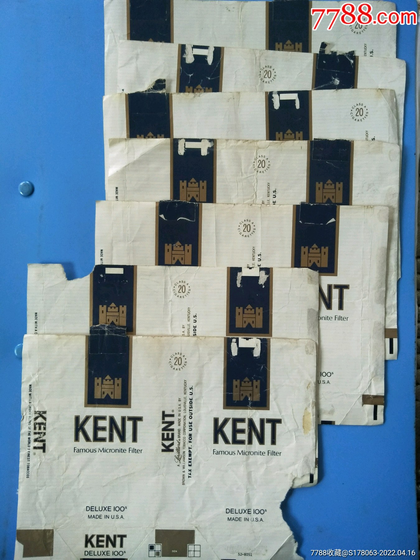 外国烟标kent特长过滤嘴