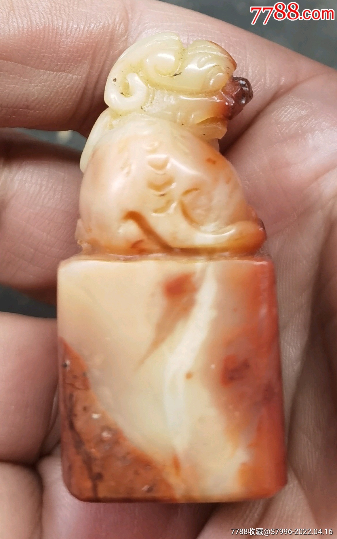 上好材质寿山石狮钮印章-价格:600元-se86563891-寿山石印-零售-7788