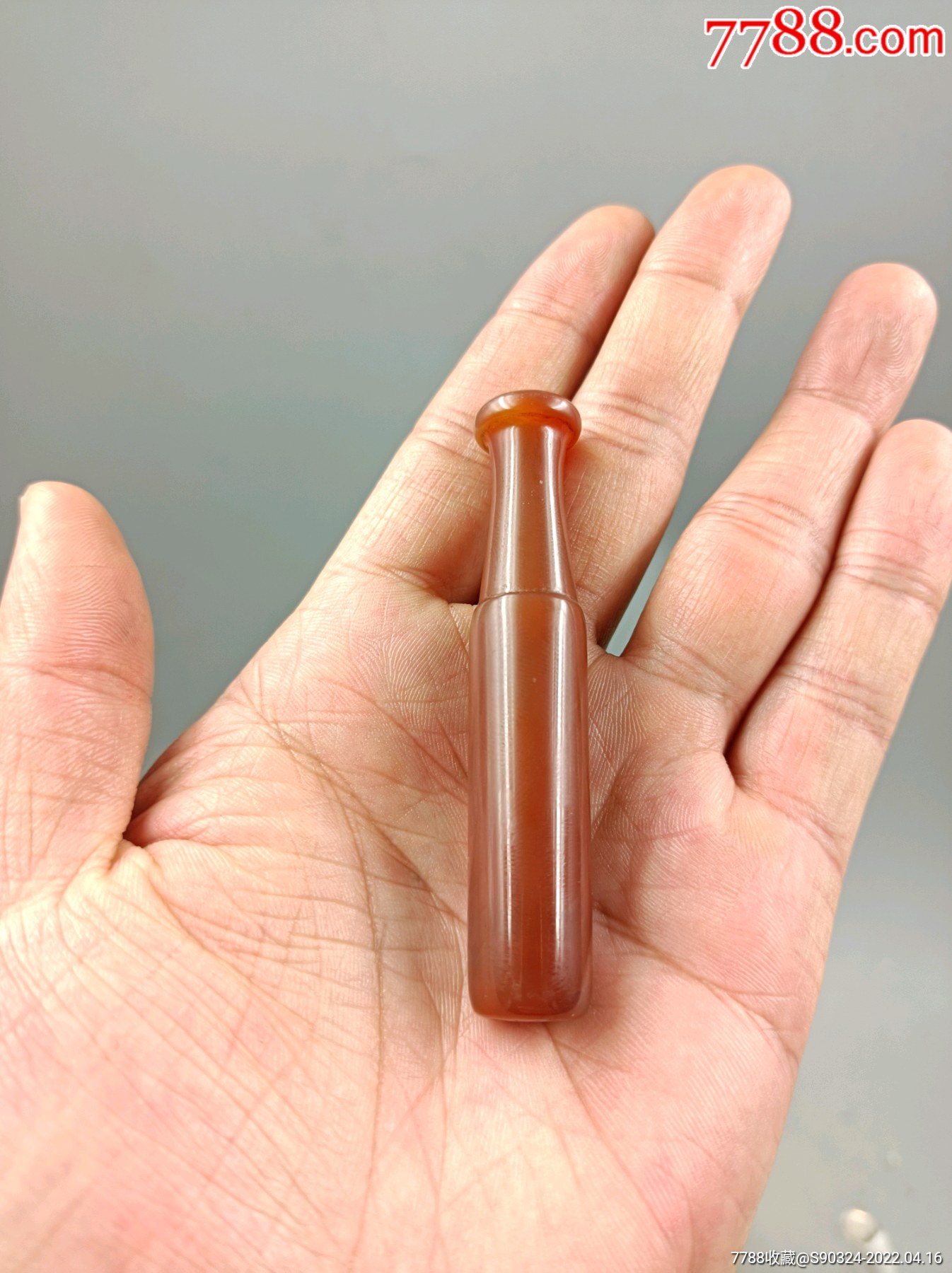 红玛瑙烟嘴一只-价格:260元-se86569419-玛瑙-零售-7788钱币网