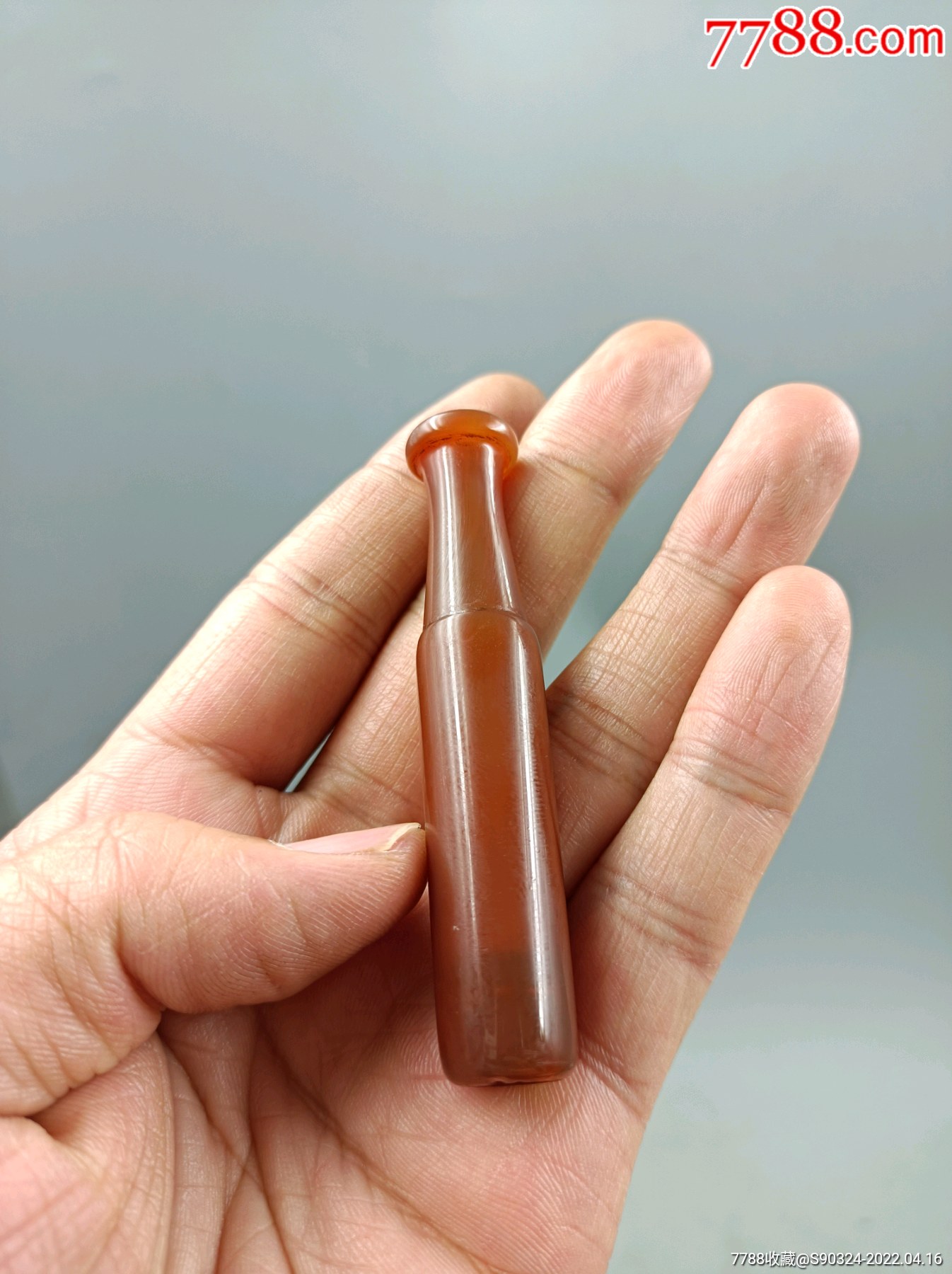 红玛瑙烟嘴一只-价格:260元-se86569419-玛瑙-零售-7788钱币网