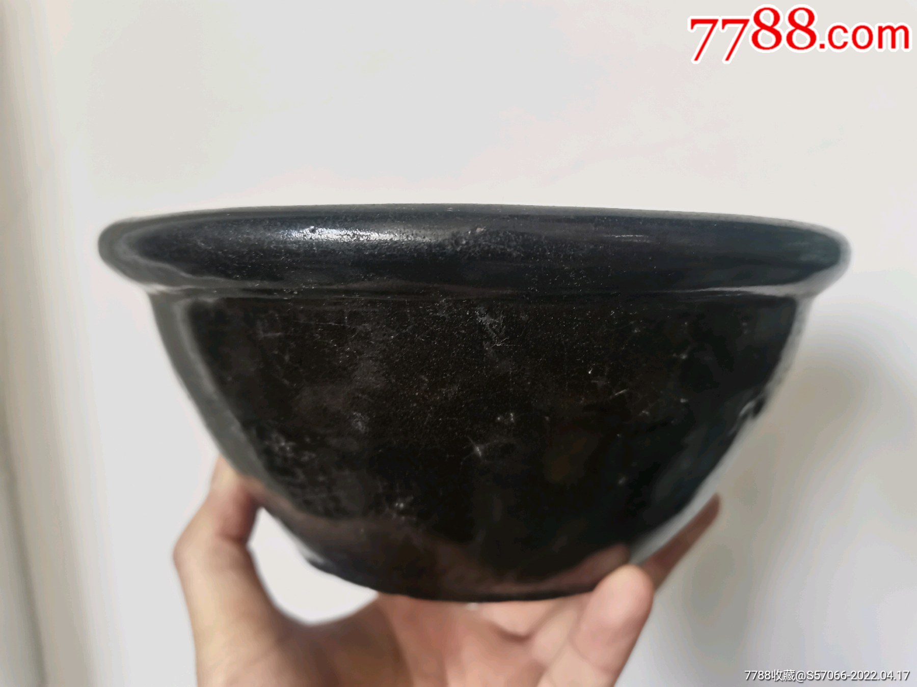 清代黑釉大碗