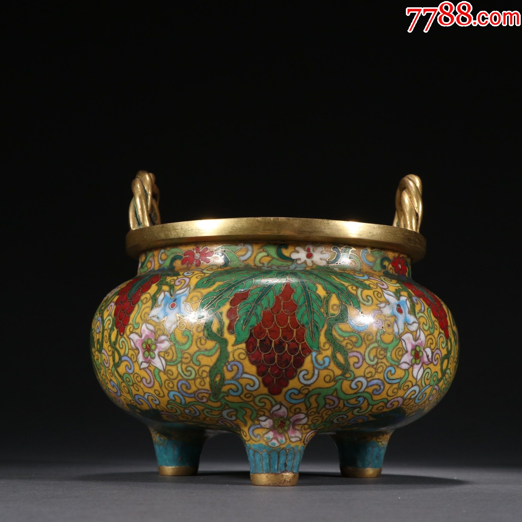 多子多福香炉._铜炉_种类图片_收藏价格_7788茶具