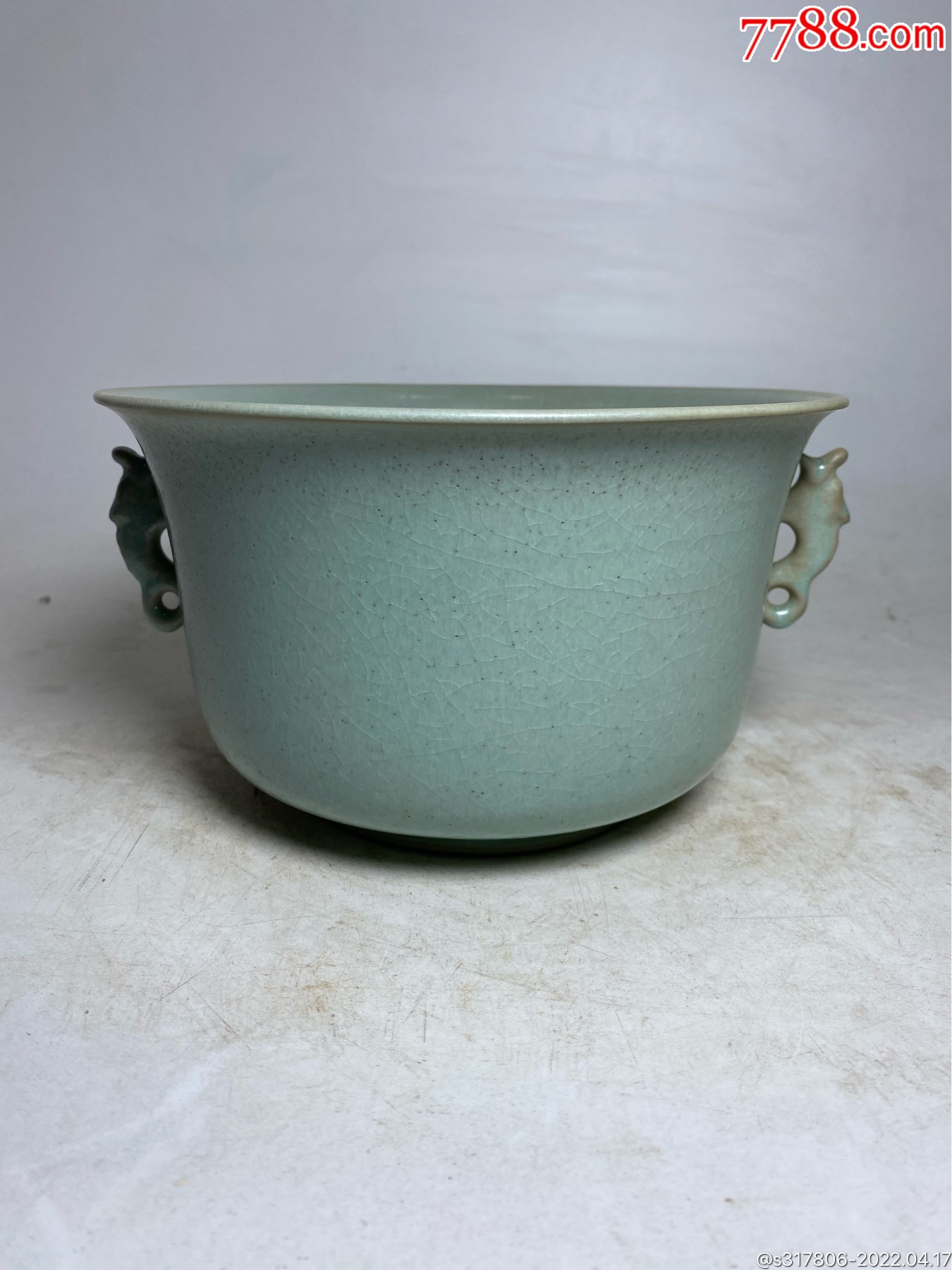 汝窑尊洗带底款