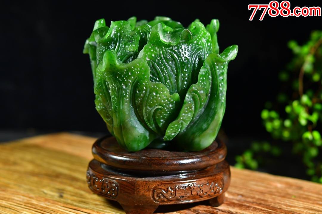 《百财聚来·摆件》和田玉碧玉摆件aa91s36f-价格:10850元-se86589972