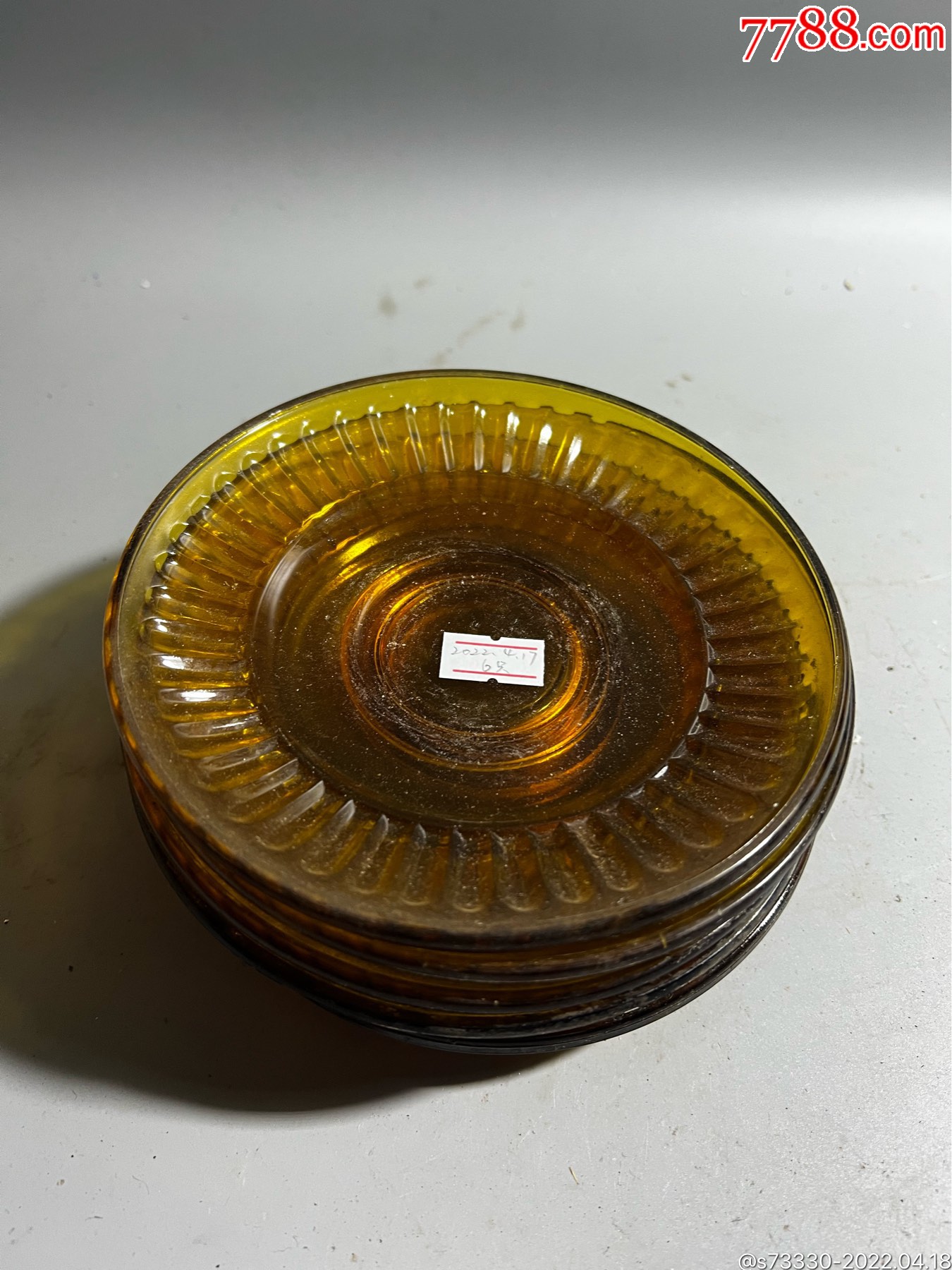 70,80年代,玻璃茶盘6只合售_价格65元_第1张_7788收藏__收藏热线