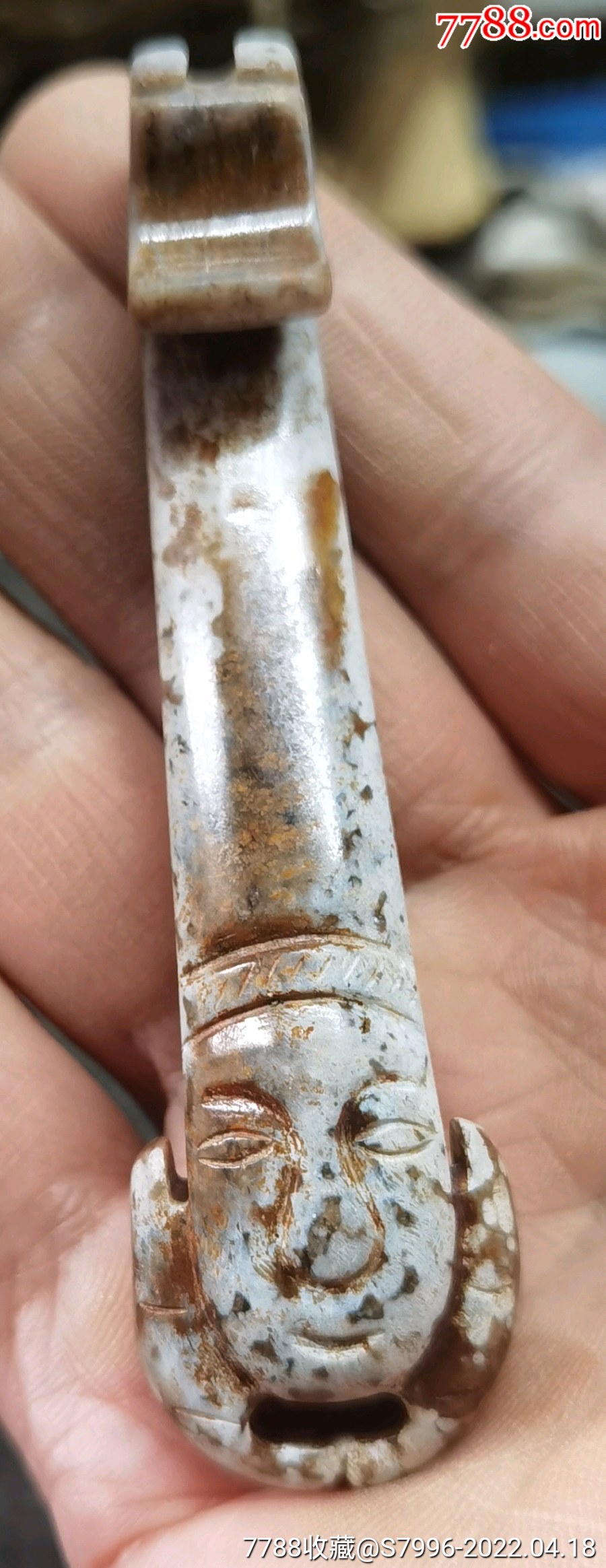 高古玉人首带钩_邮来邮往【7788商城__七七八八商品交易平台(7788.