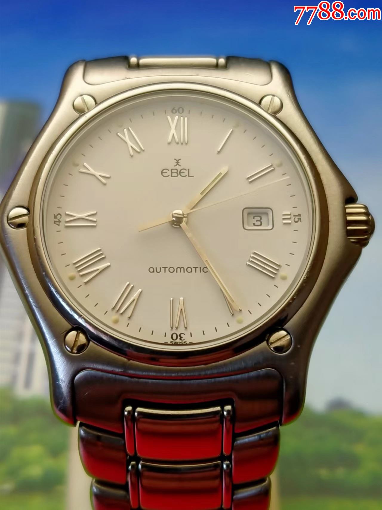 瑞士一类一等名表ebel玉宝自动机械中性腕表