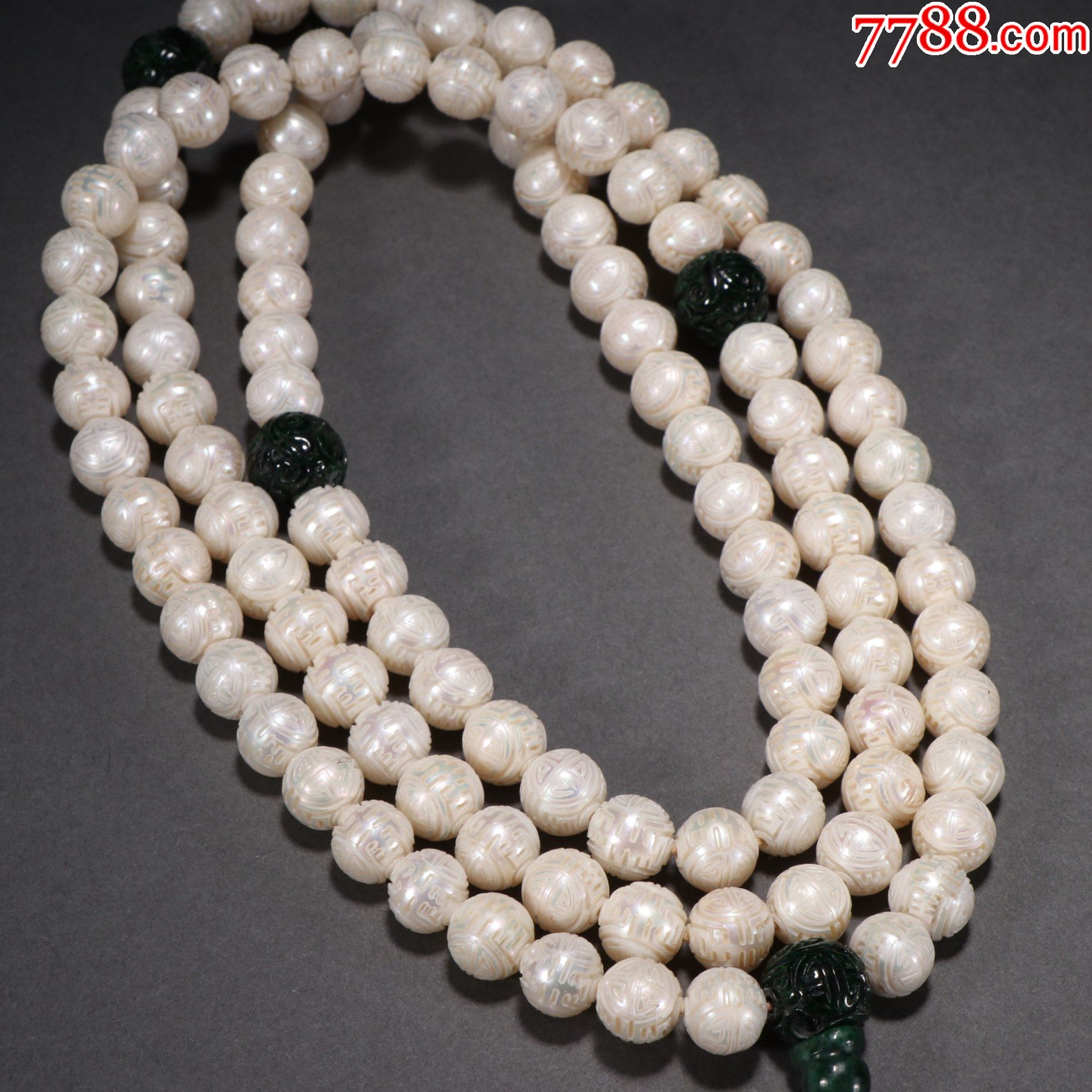 珍珠团寿纹108佛珠