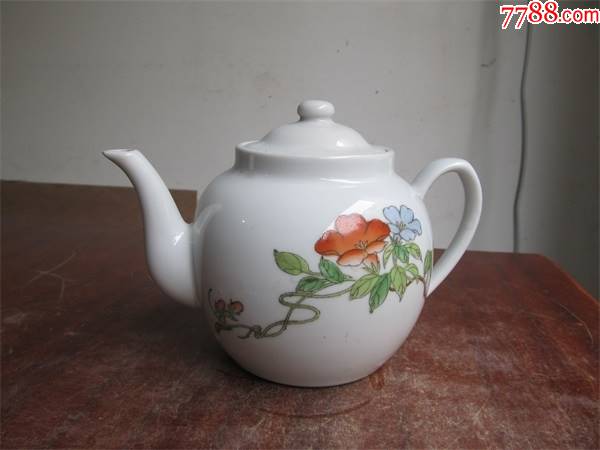全品六十年代手绘茶壶-价格:188元-se86602744-彩绘瓷/彩瓷-零售-7788