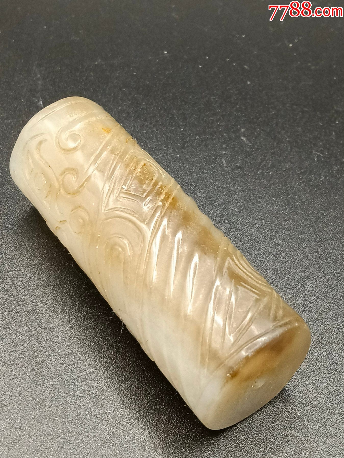 和田玉满工玉勒子