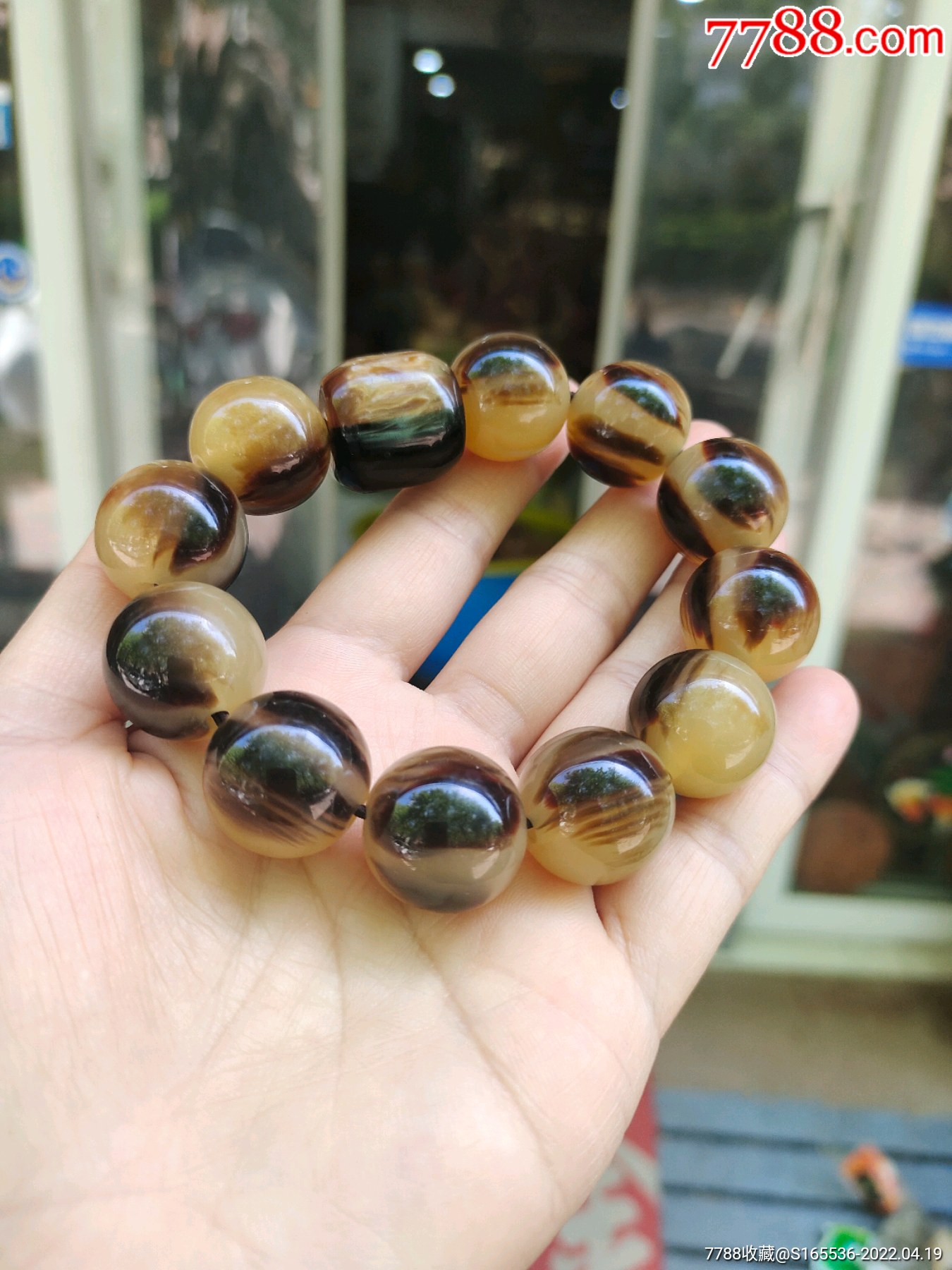 江湖牛角手串,古玩市场爆款2厘米男款-价格:12元-se86613769-其他手串