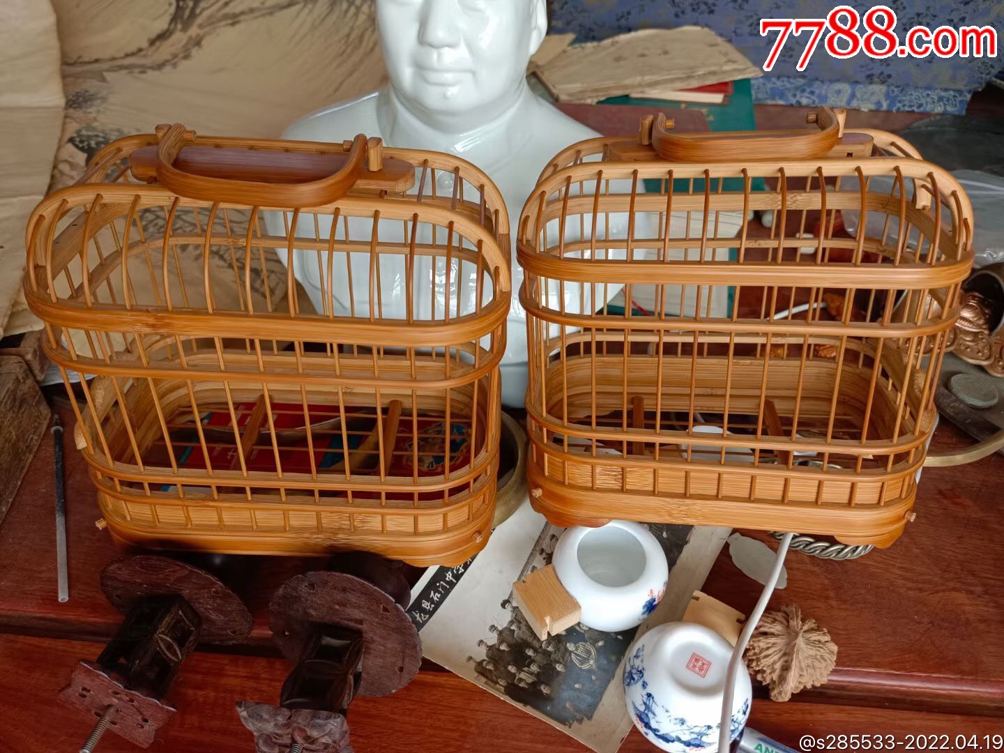 名家齐氏蝈蝈笼一对