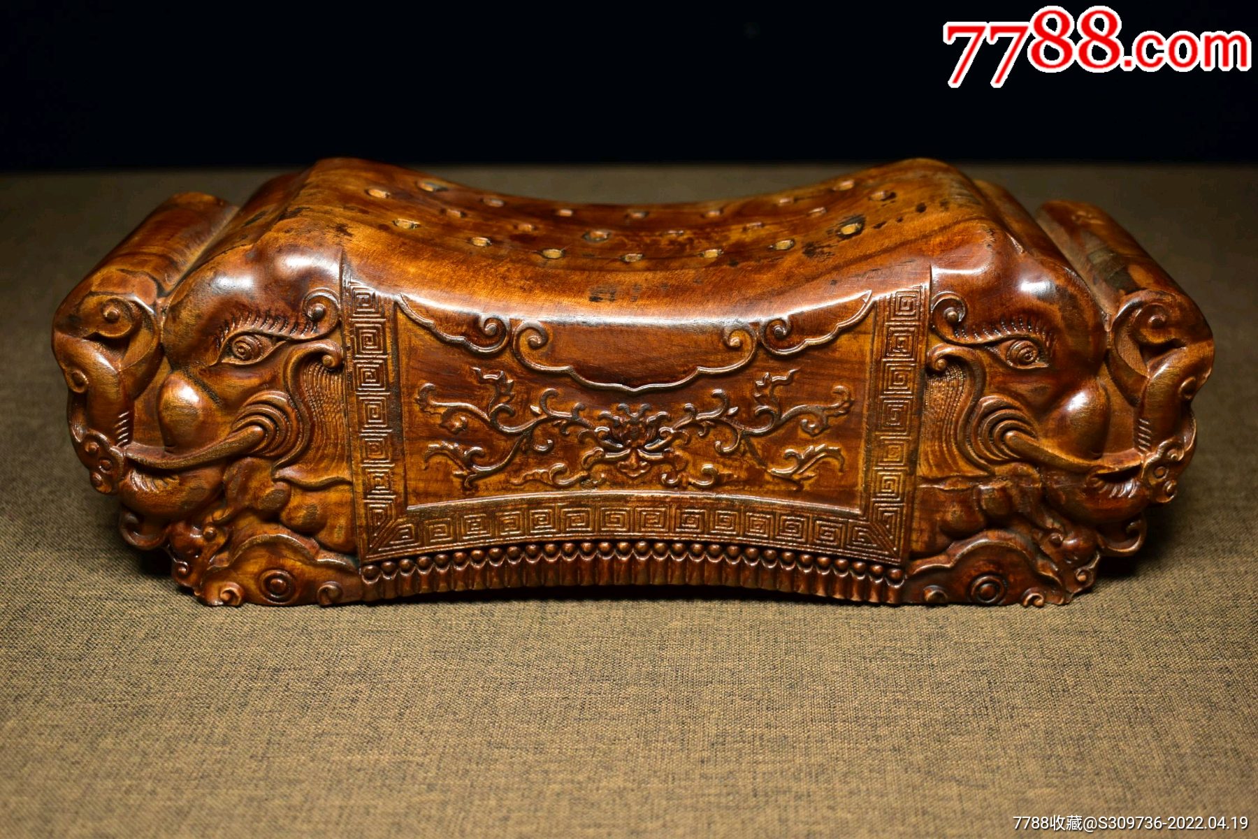 草花梨雕刻脉枕_价格180元_第1张_7788收藏__收藏热线