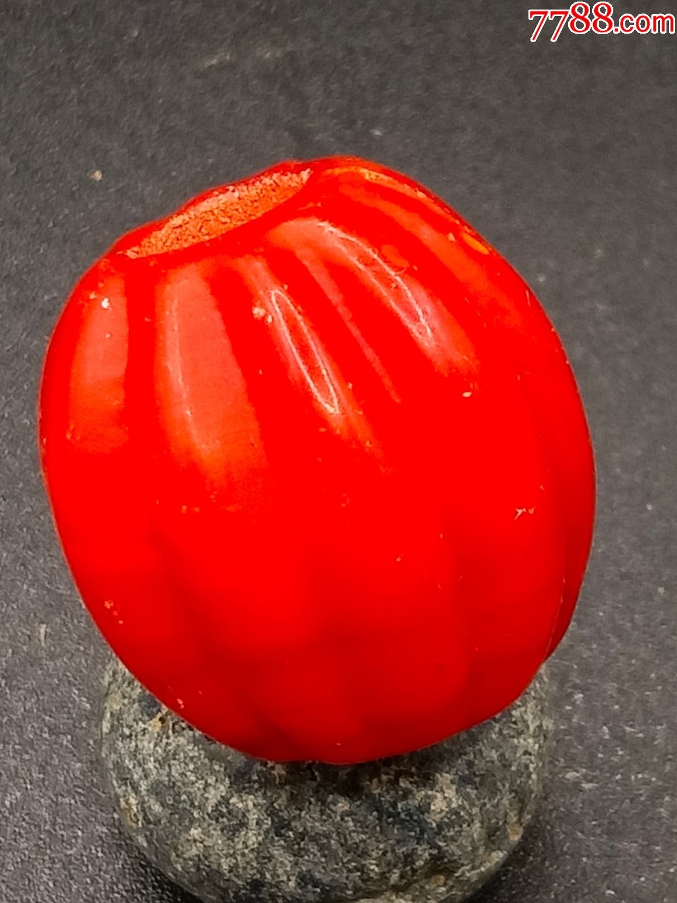 老红琉璃瓜棱珠