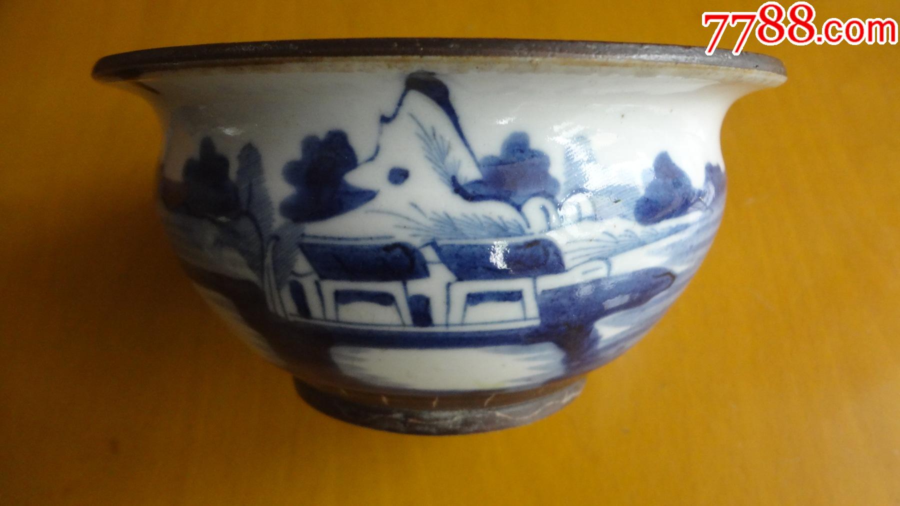 青花铁口铁足瓷香炉(明代晚期)-价格:3600元-se86629496-青花瓷-零售