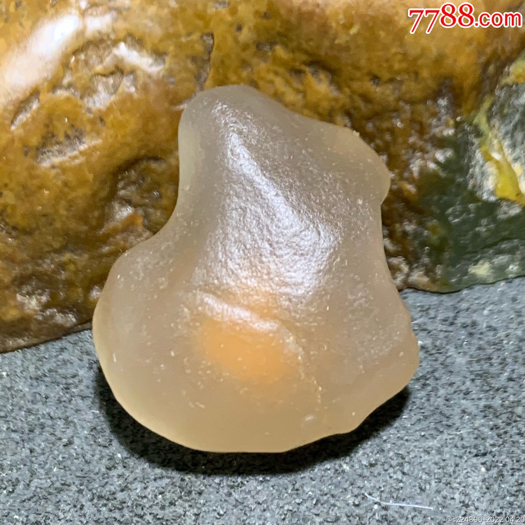 精美天然戈壁孔洞糖心玛瑙原石一颗,-价格:26元-se86632801-玛瑙-零售