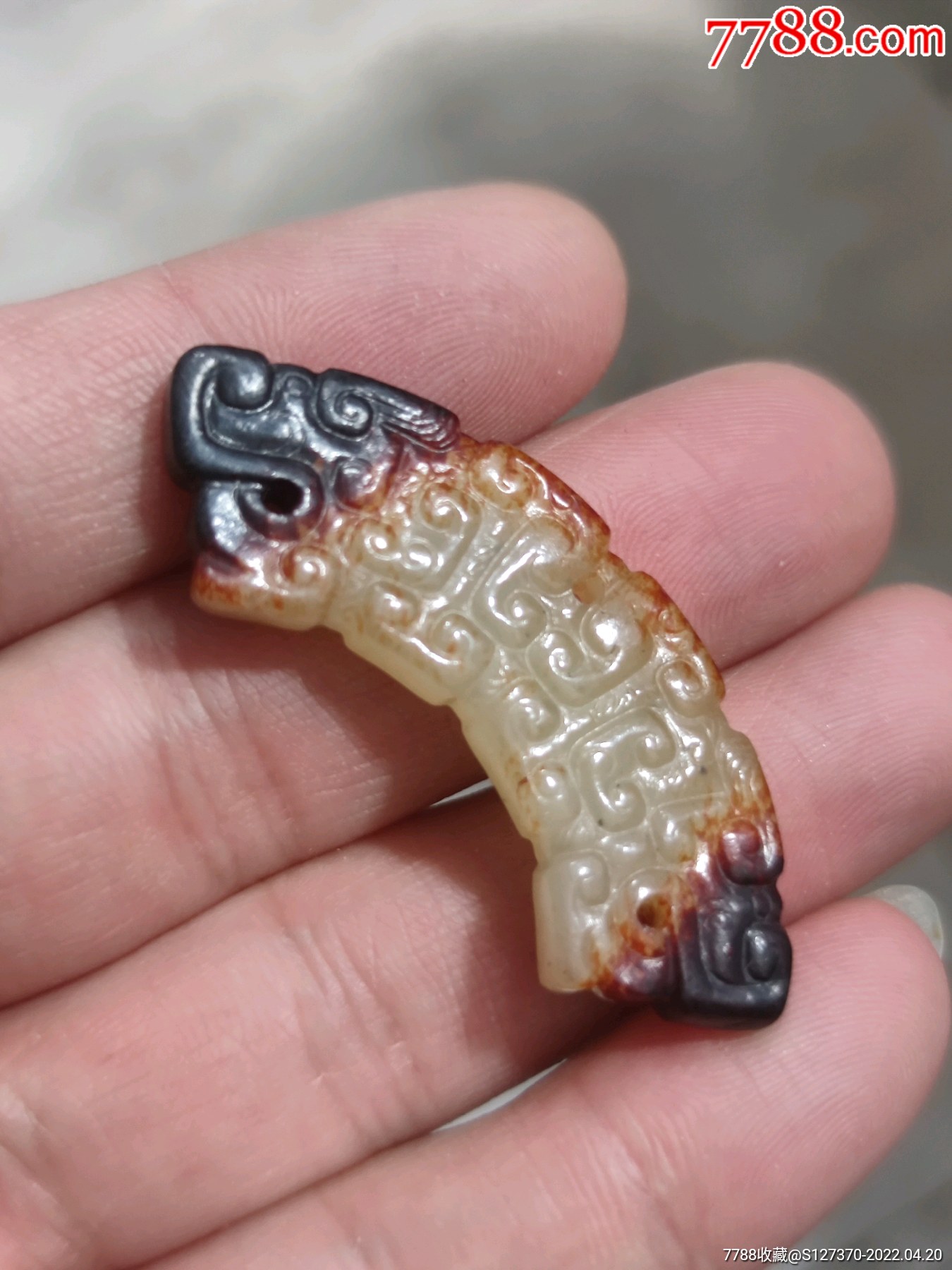 璜(一口价)品相完美无缺,玉质细腻油润,雕工精湛,包浆自然漂_价格2980