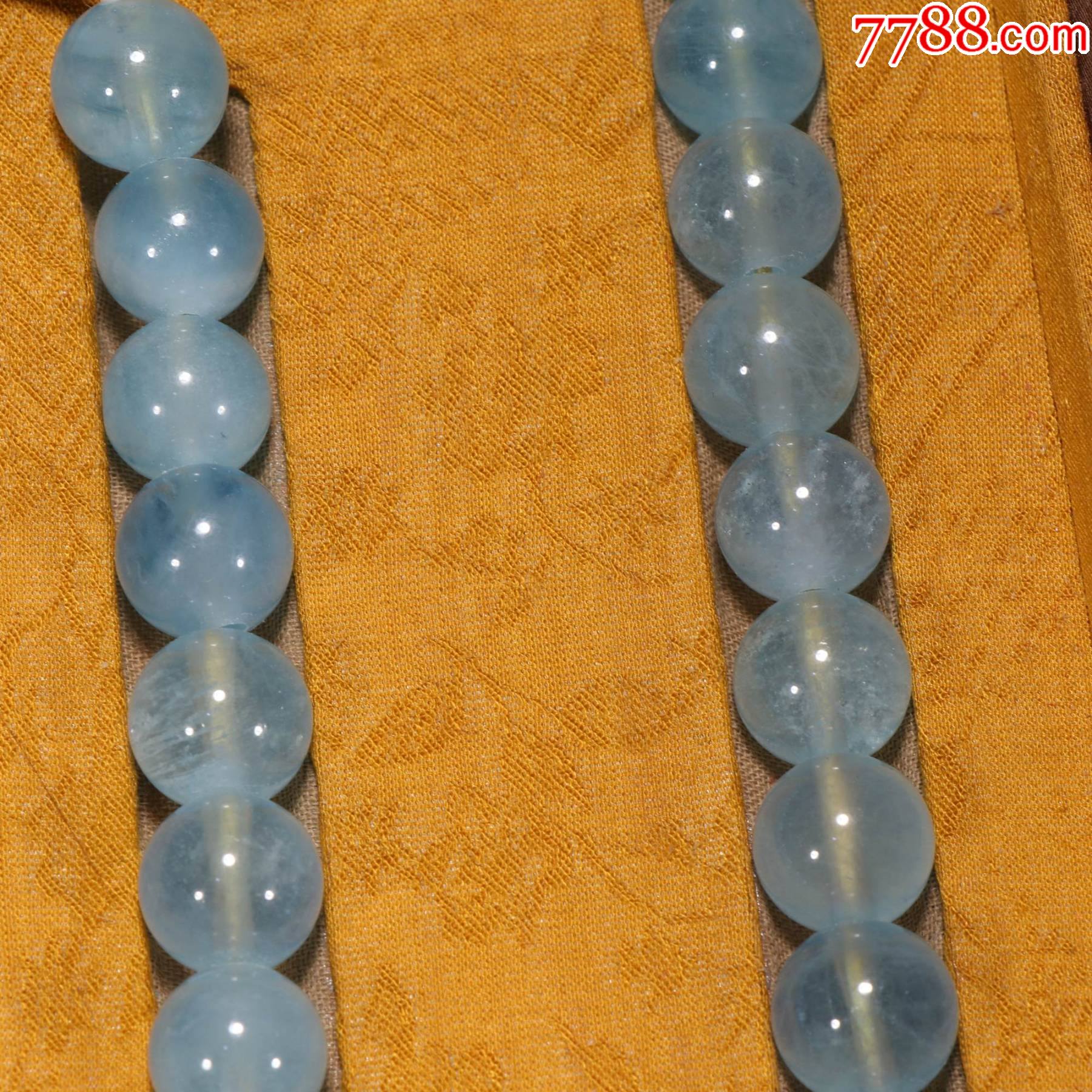 海蓝宝朝珠一盘