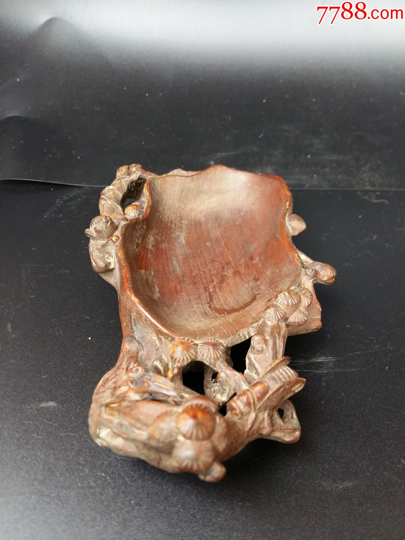 黄杨木笔洗水洗实价包邮