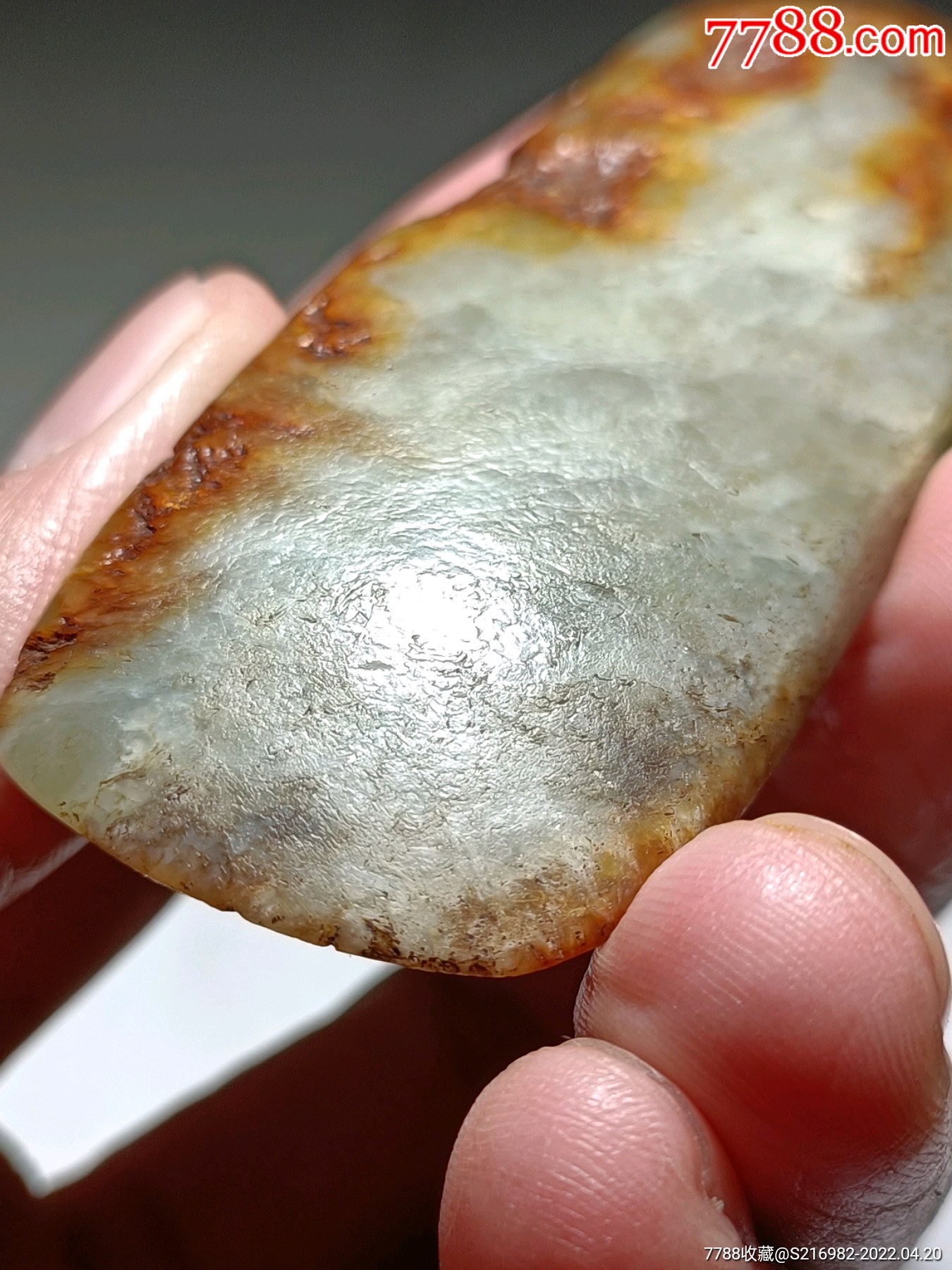 河磨玉籽料玉斧