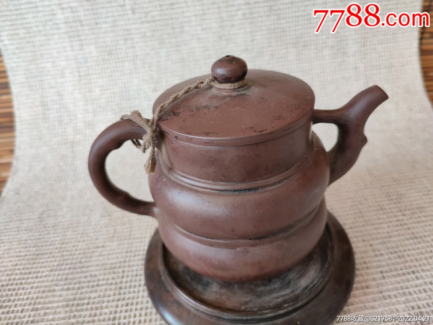 旧藏顾景舟款老紫砂壶手工制作名人制作原矿泥料手工圈