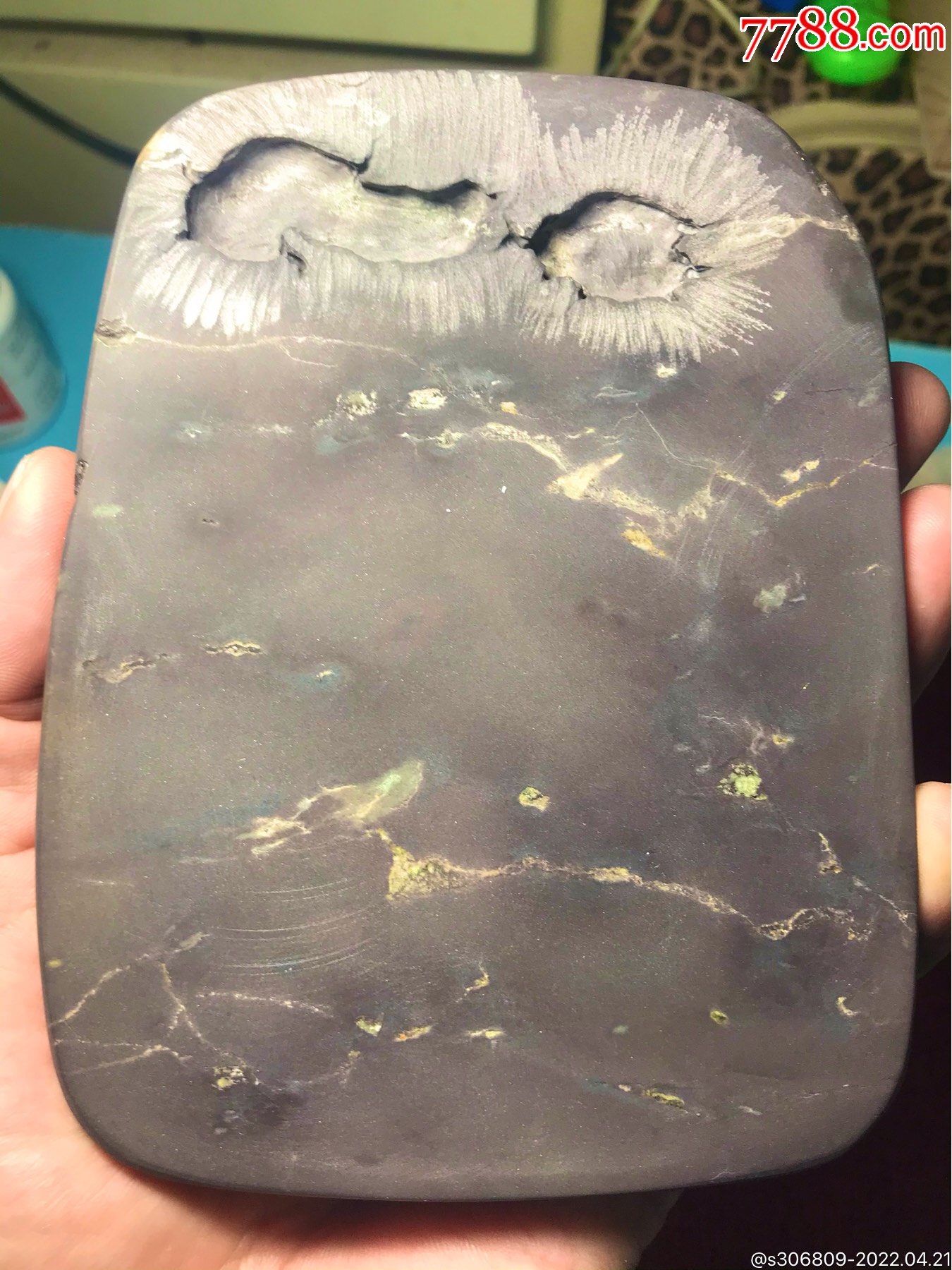 天青透冻虫蛀坑仔文人砚-端砚-7788商城__七七八八商品交易平台(7788.