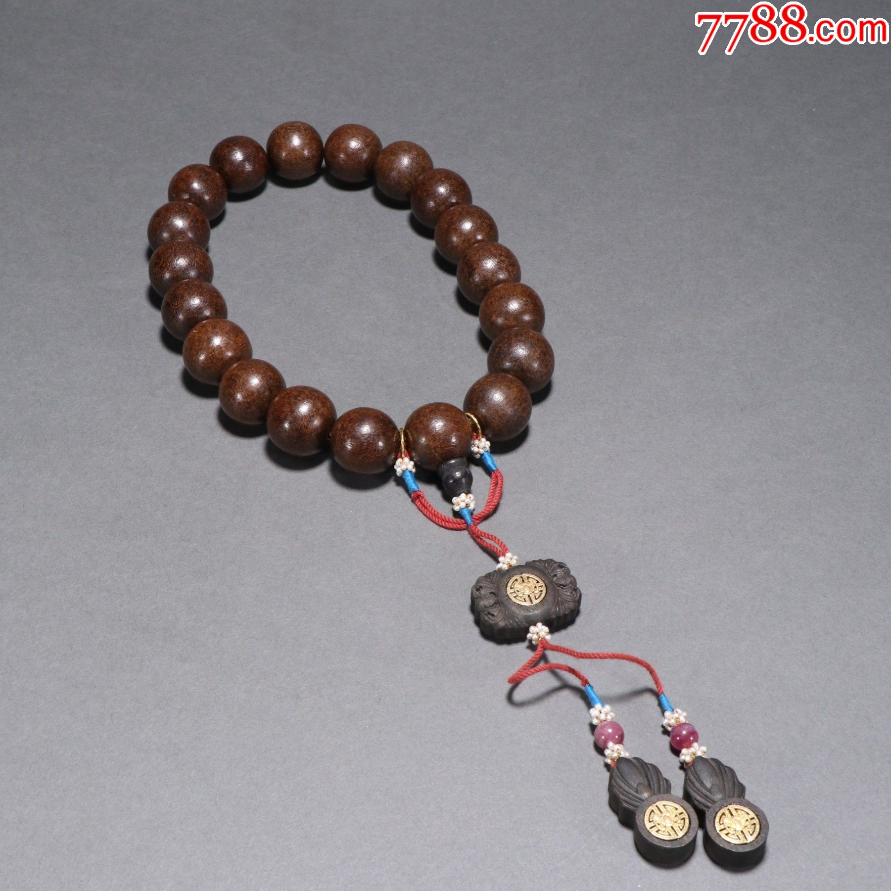 旧藏老沉香十八子手持-价格:3000元-se86653743-沉香木手串-零售-7788