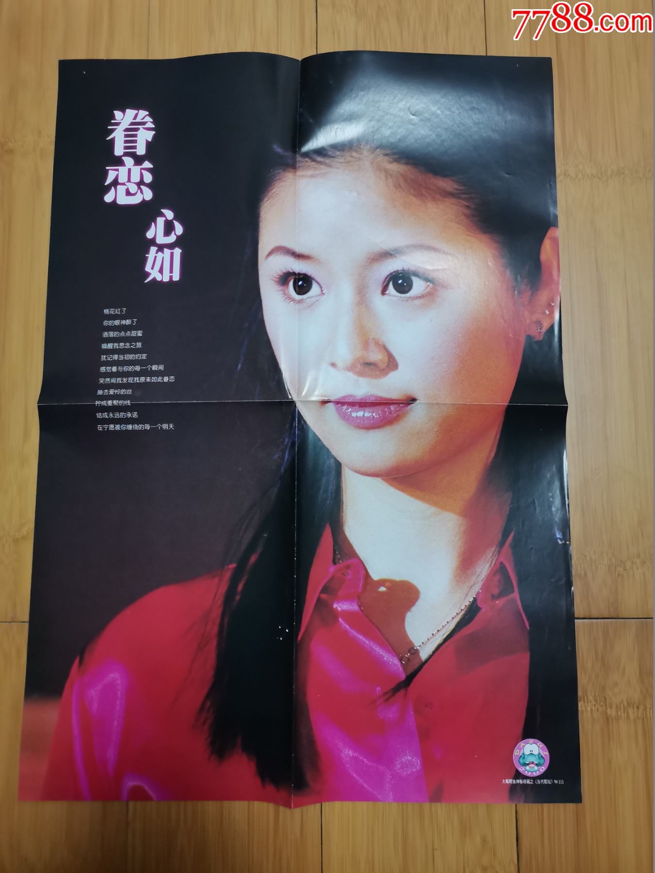 明星海报林心如背面是hot组合