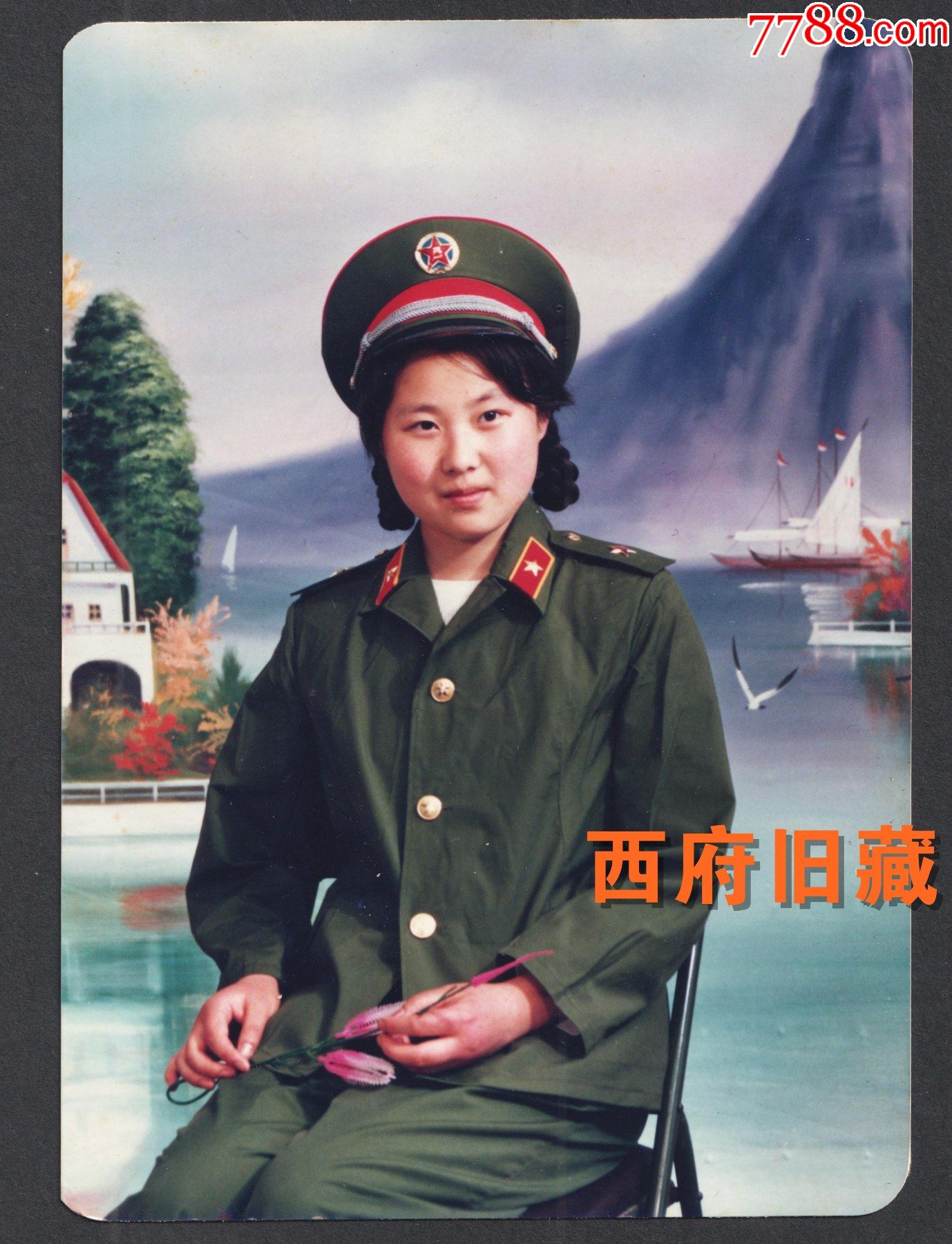 80年代女兵单独照片图片