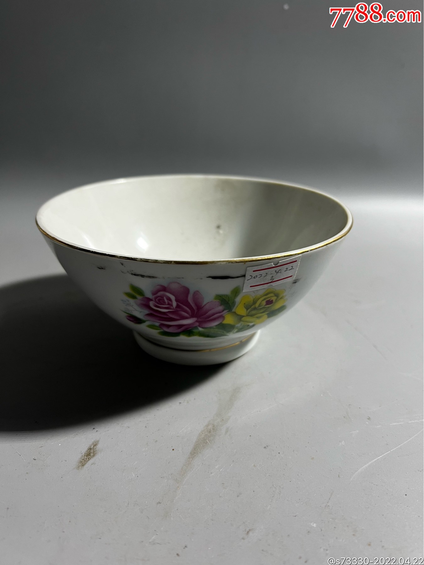 创汇期,景德镇龙珠阁牡丹花碗一只3_价格20元【专注寡妇二十年】_第1