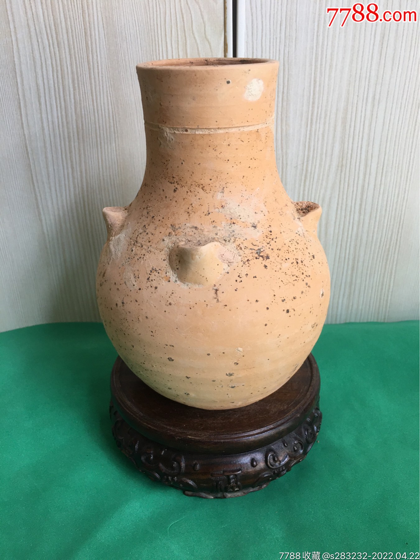 宋代福建洪塘窑陶器四孔茶入