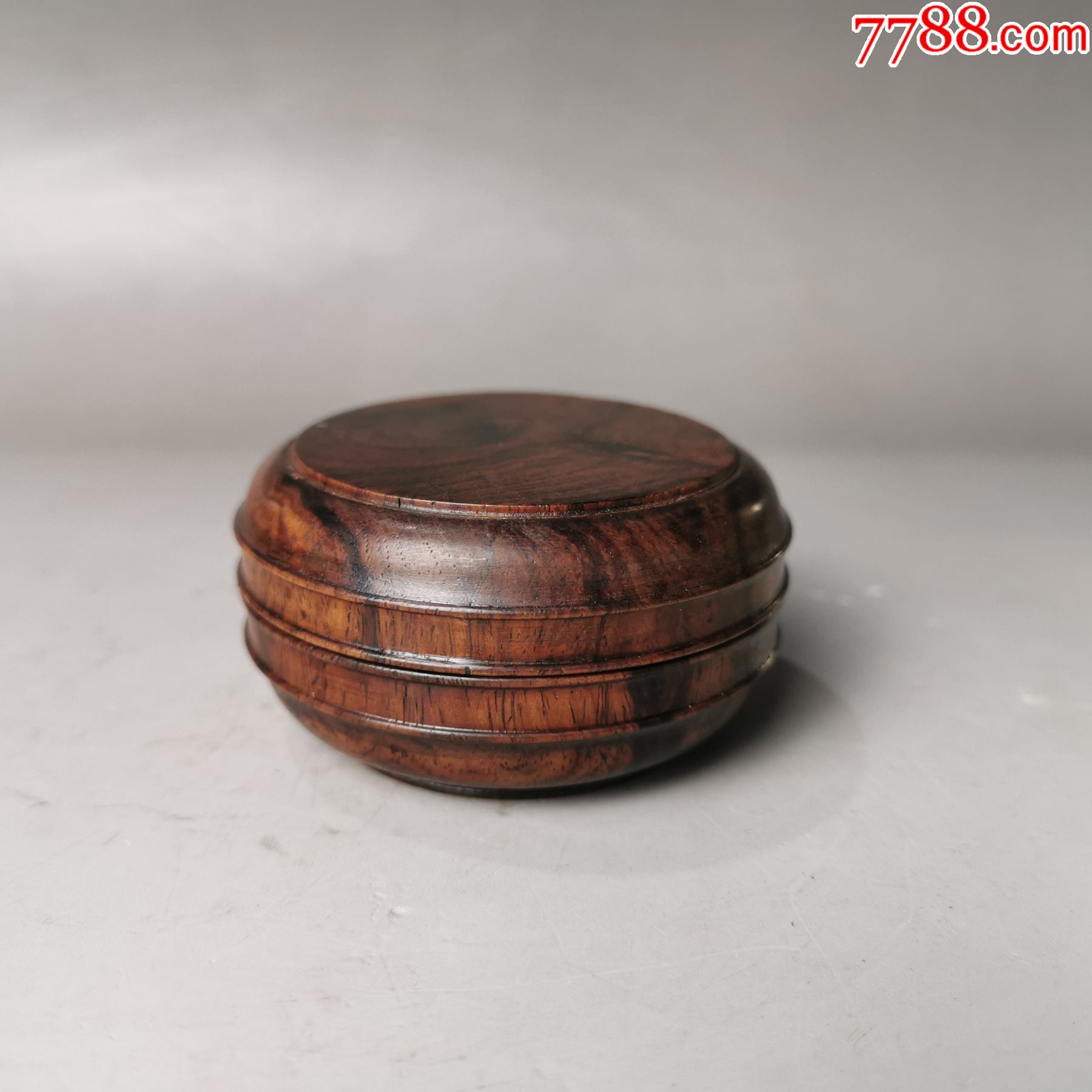 清代黄花梨印泥盒