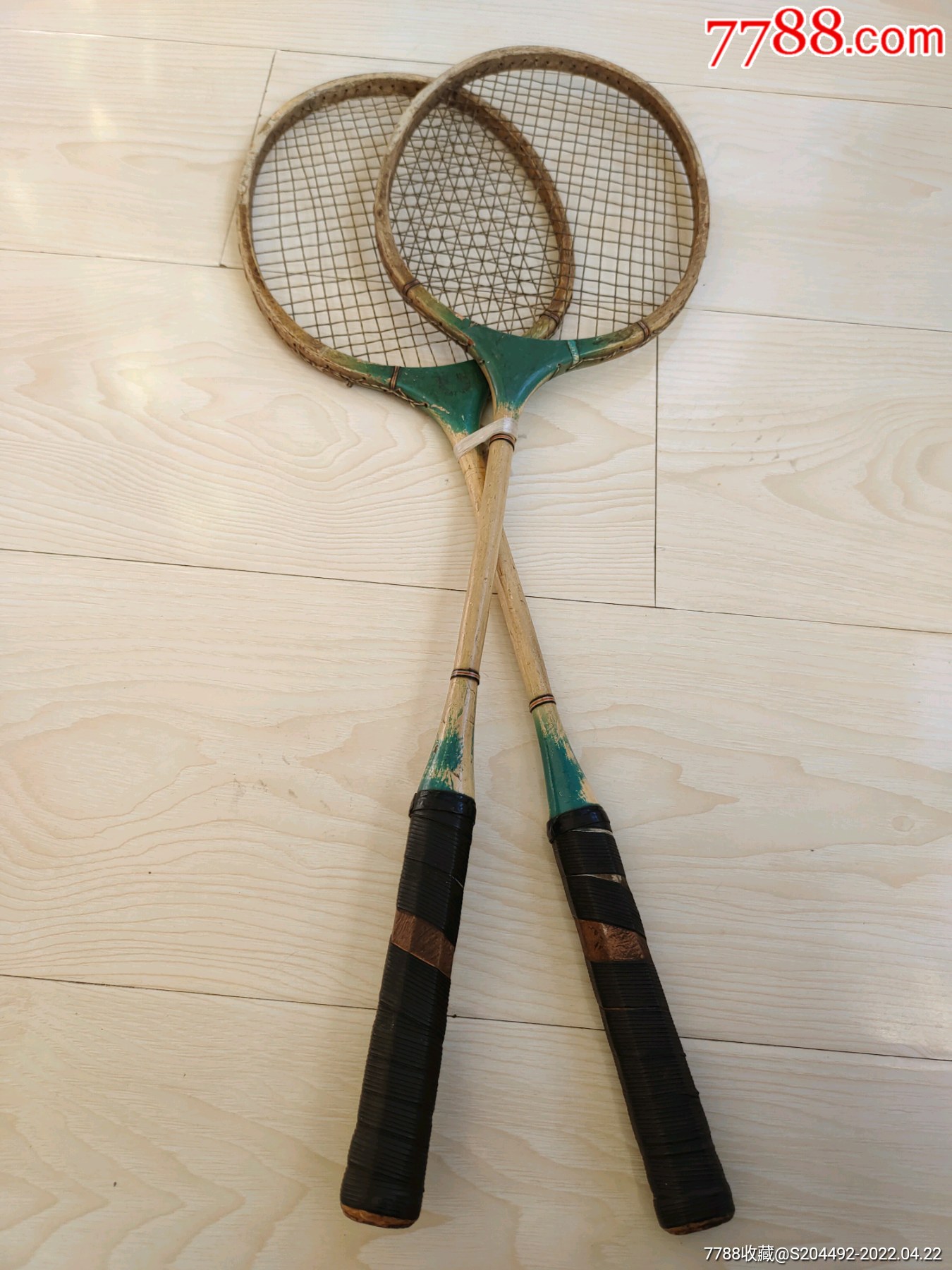 羽毛球拍全木古典唯一在售的国字号长城牌沧桑古朴木柄厚重外观65成新