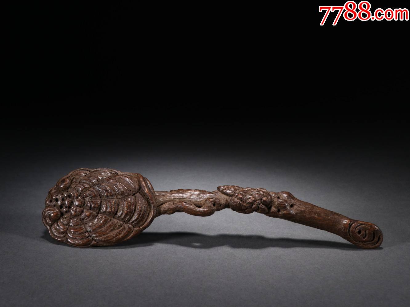 沉香灵芝如意摆件