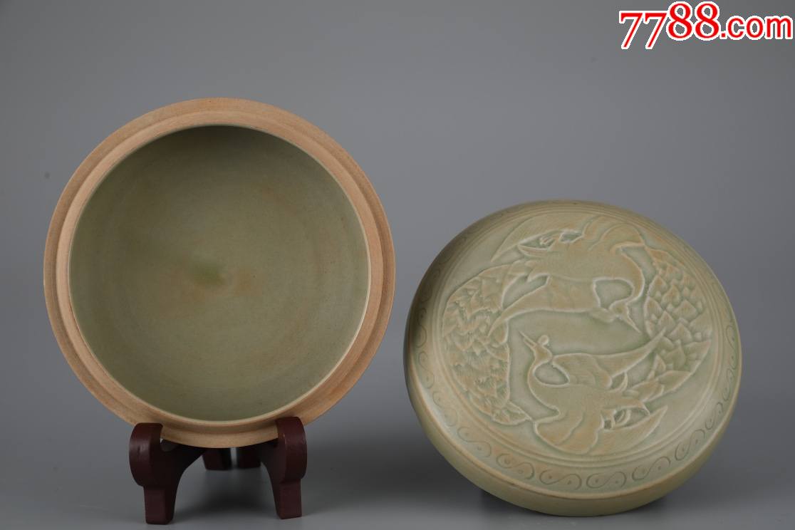 越窑秘色瓷盖盒wa21s15f-价格:4500元-se86680906-其他陶器-零售-7788