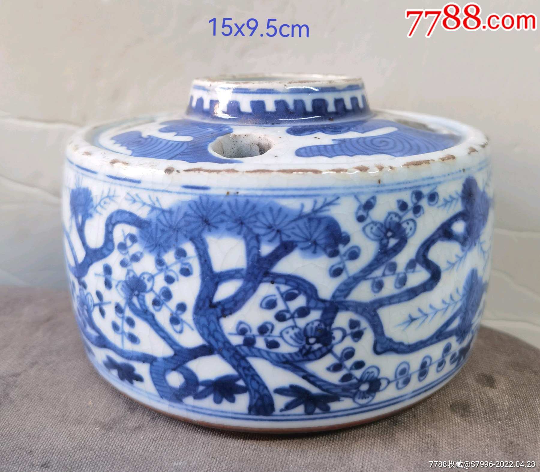 明代青花瓷松竹梅文房用具_价格1500元_第1张_7788商城__七七八八商品