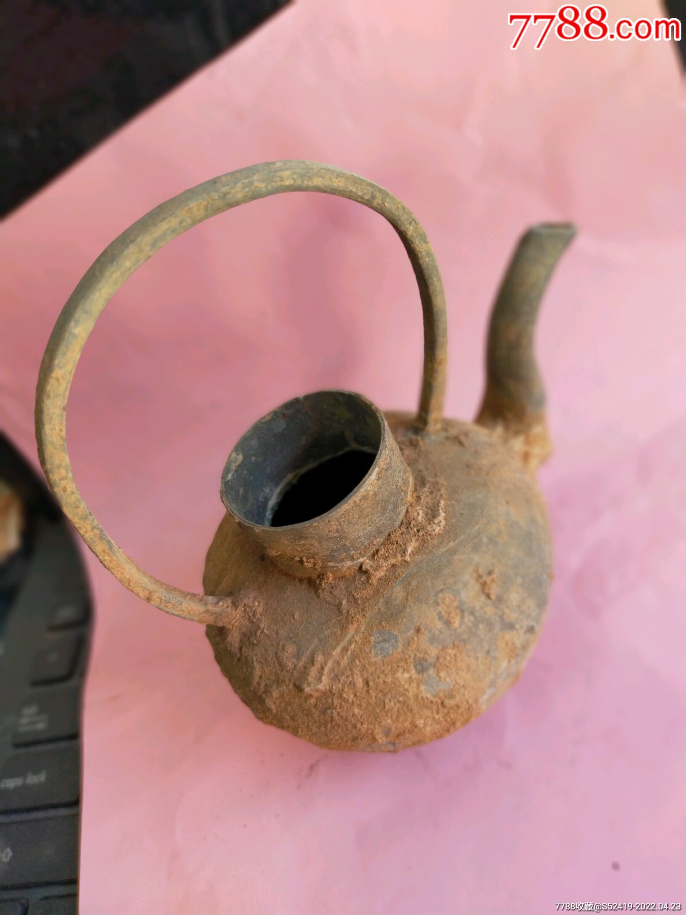特少见漂亮的明代秀气老锡壶