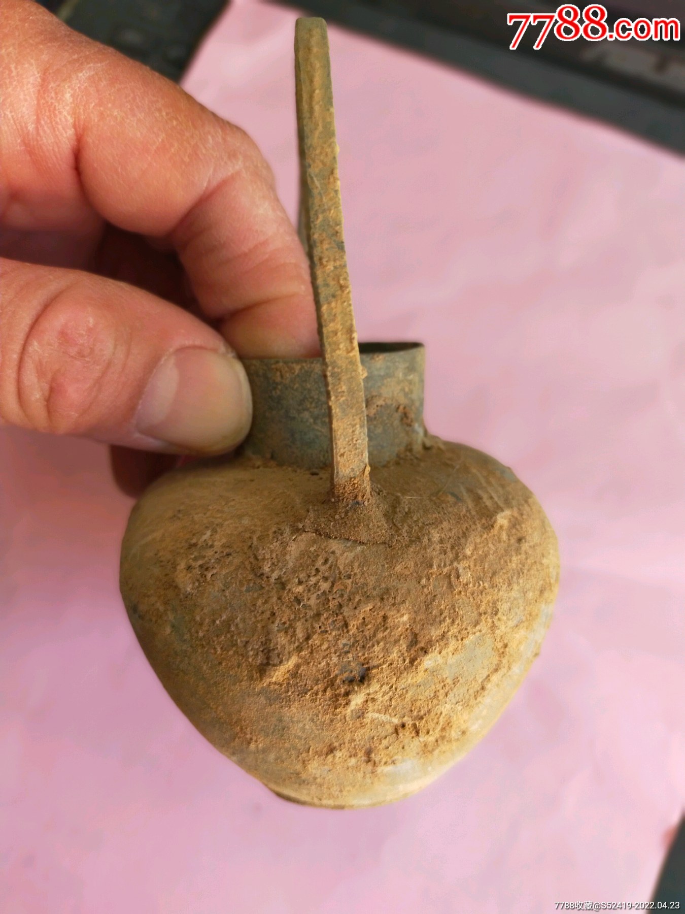 特少见漂亮的明代秀气老锡壶