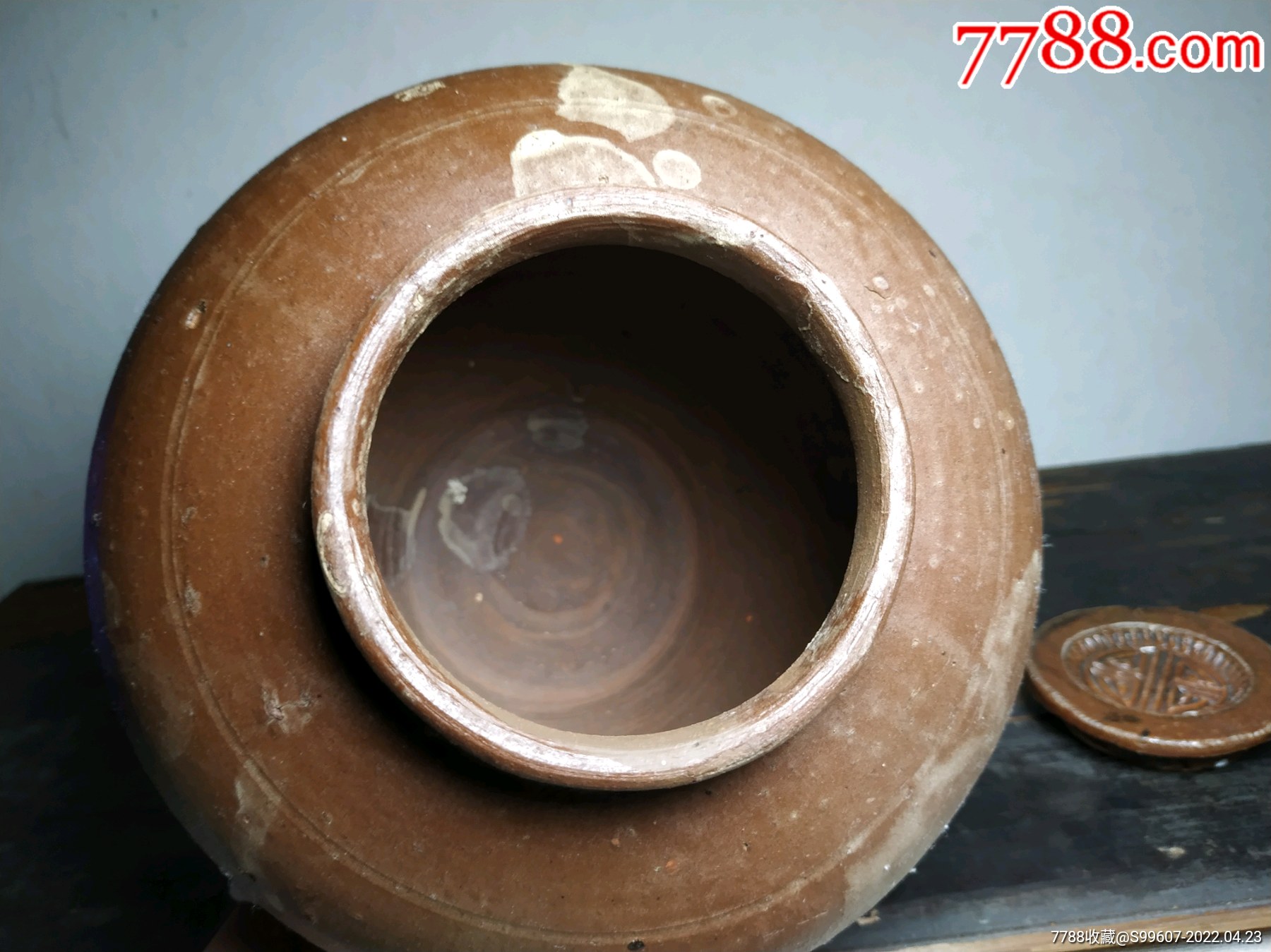 南瓜形茶叶罐老盖罐老陶罐老瓦罐-价格:198元-se86682812-红陶-零售