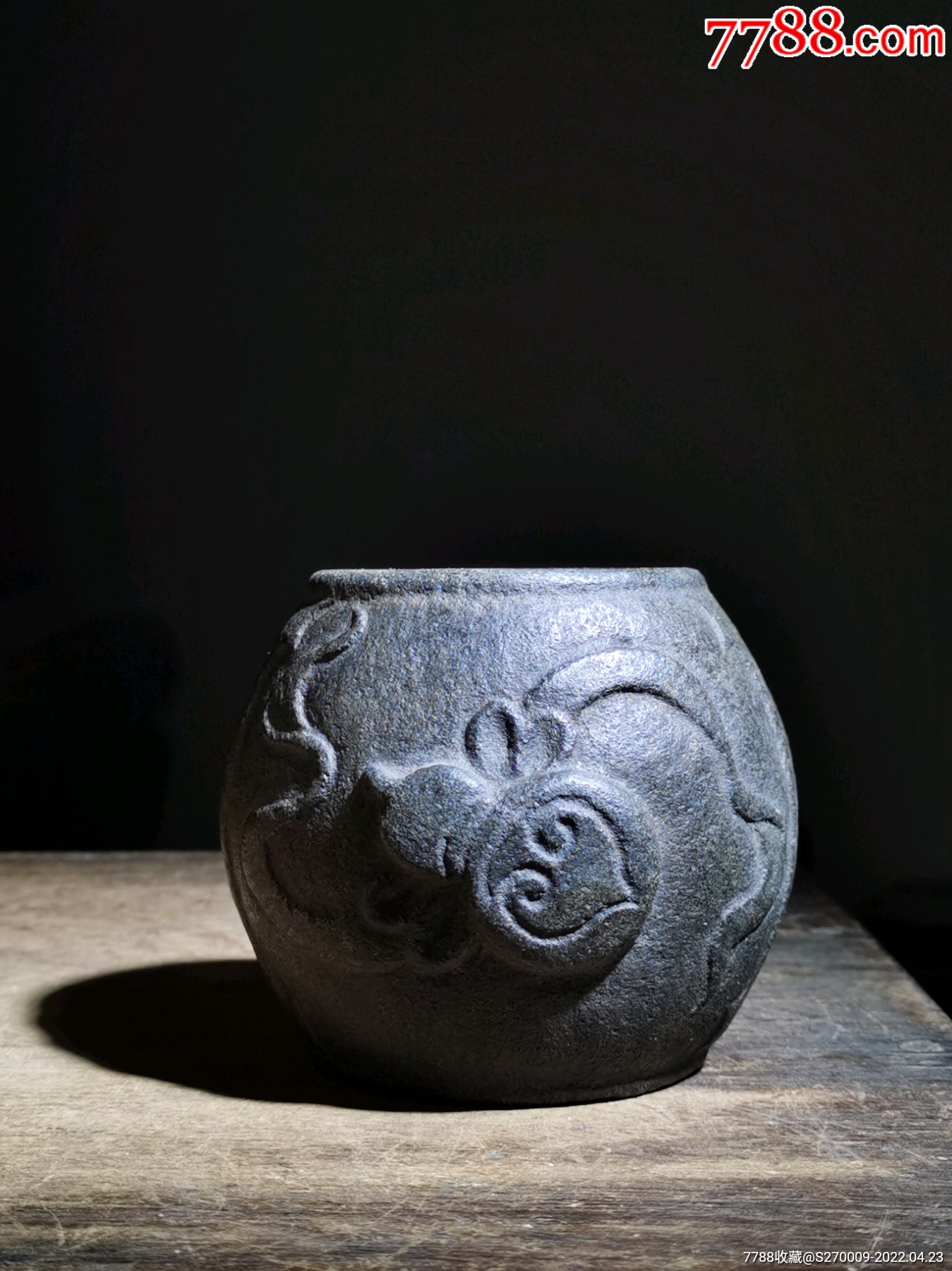 青石石鼓石权茶宠茶文化案台摆件木雕文房把玩件