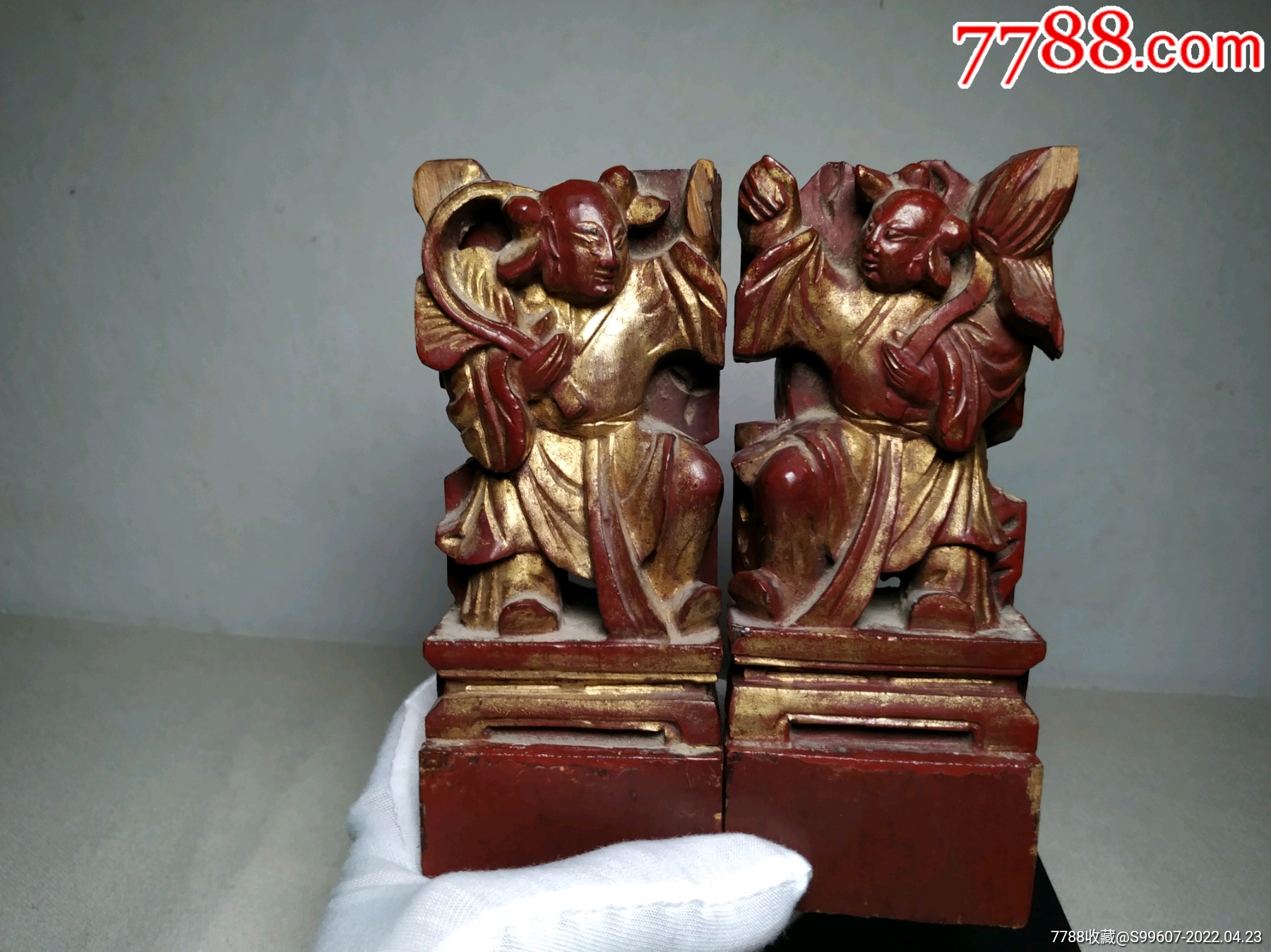 和合二仙老木雕老花板_木雕花板_磊哥木雕【7788收藏__收藏热线】