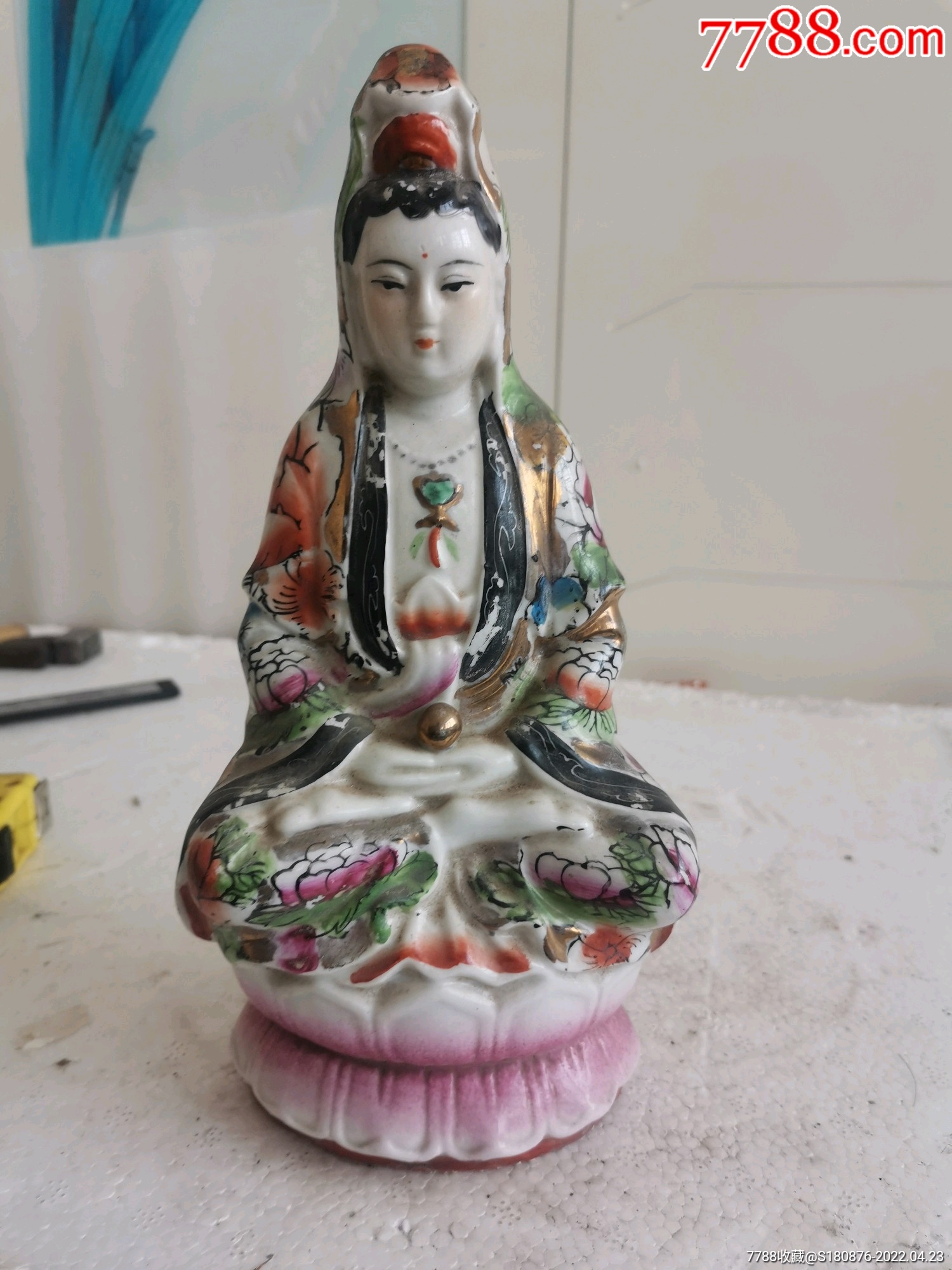 民国瓷菩萨像-价格:200元-se86686354-佛像/造像-零售-7788收藏__收藏