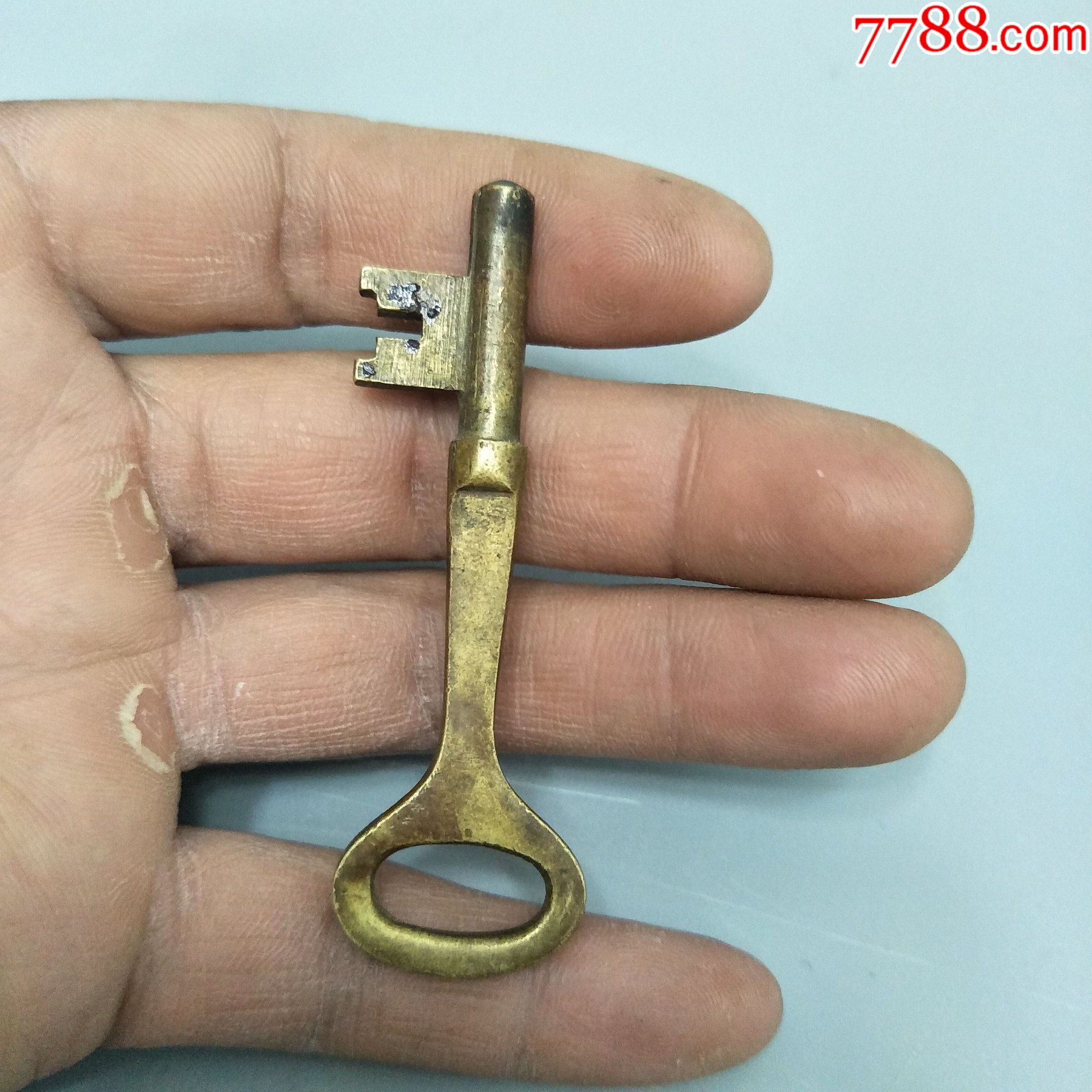 老铜钥匙一把很不错的老挂件包老包邮