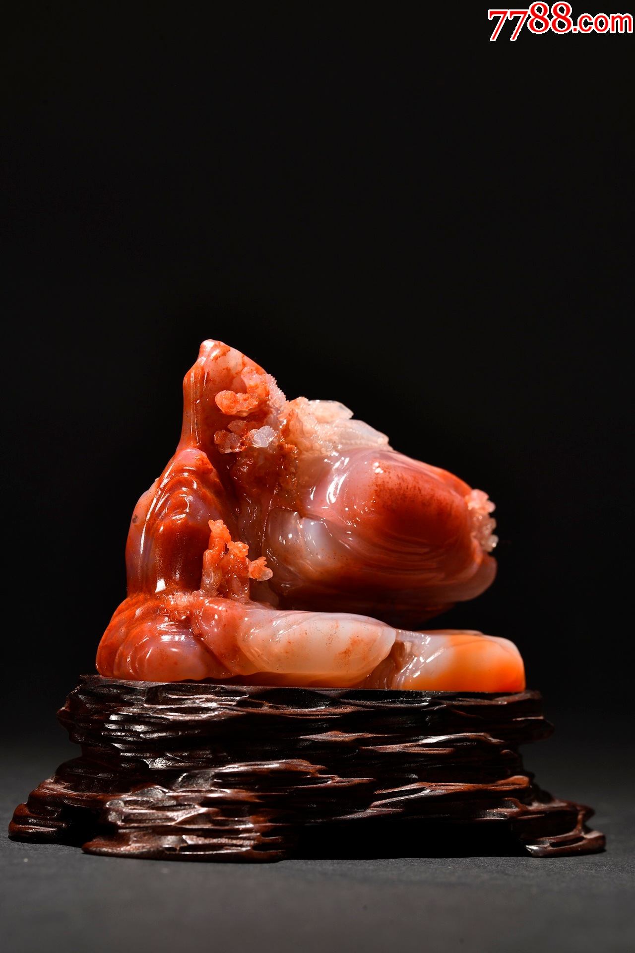 芙蓉石人物故事山子摆件