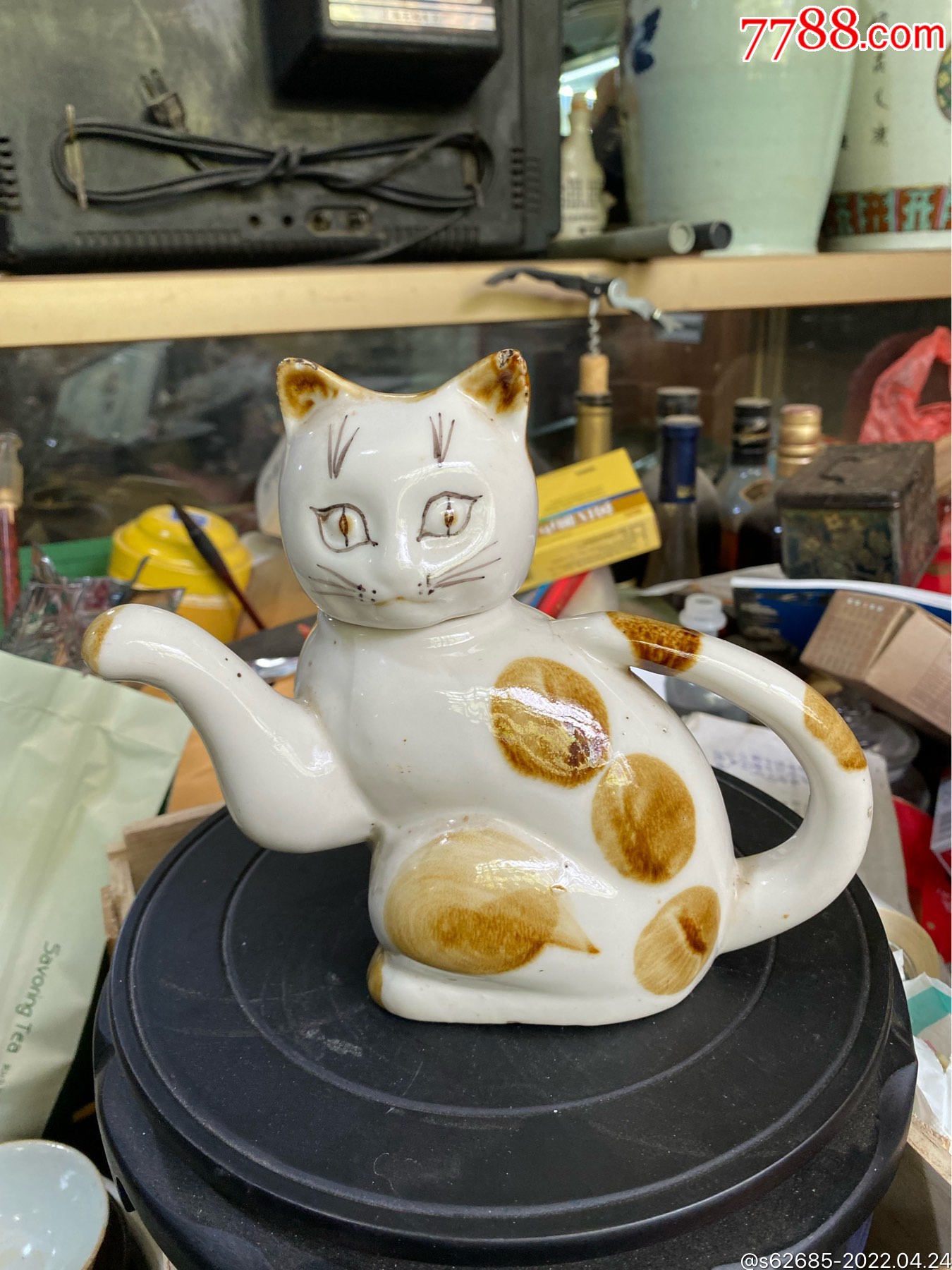 猫壶一把_彩绘瓷/彩瓷_古旧店铺【7788收藏__收藏热线】