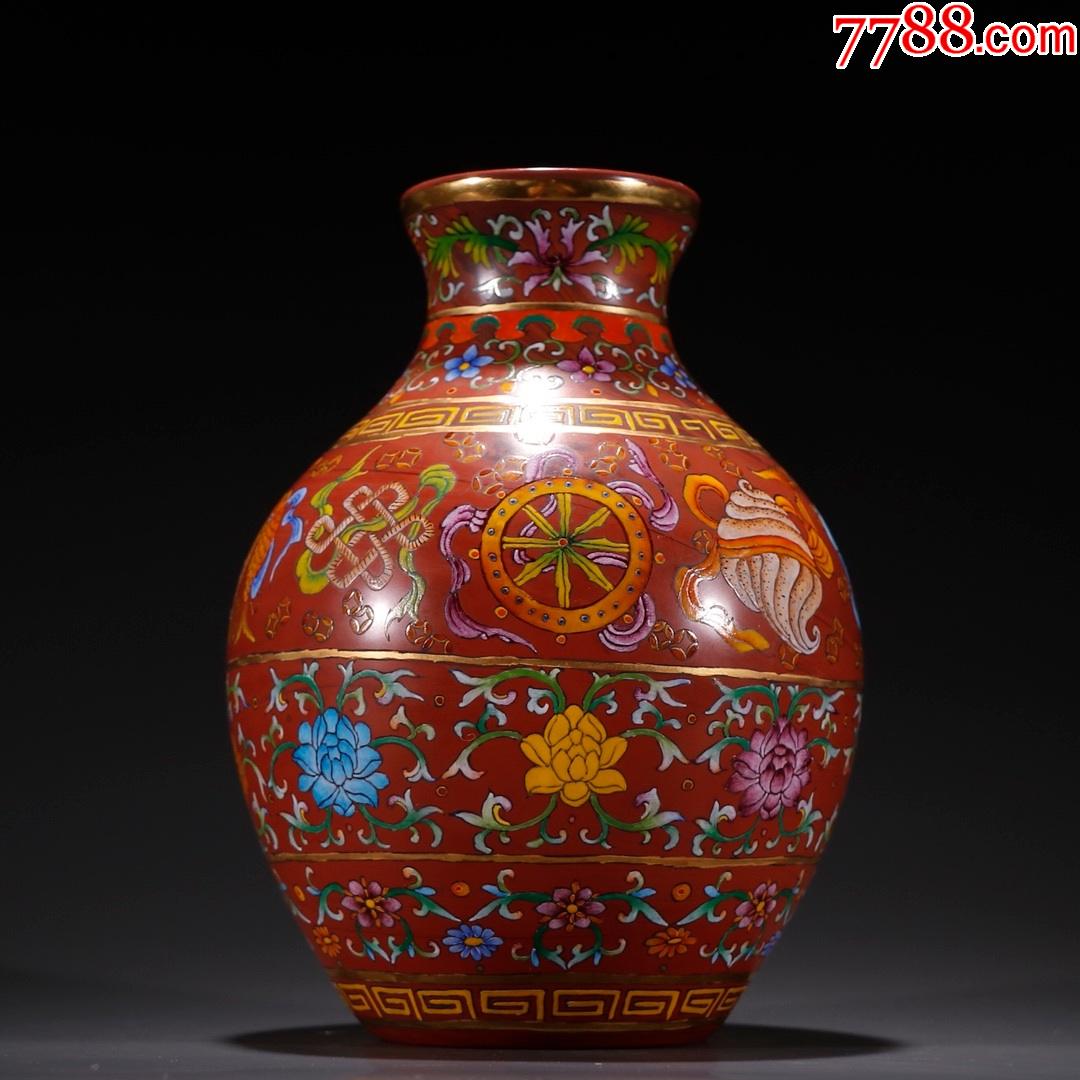 回流老料器八宝纹瓶