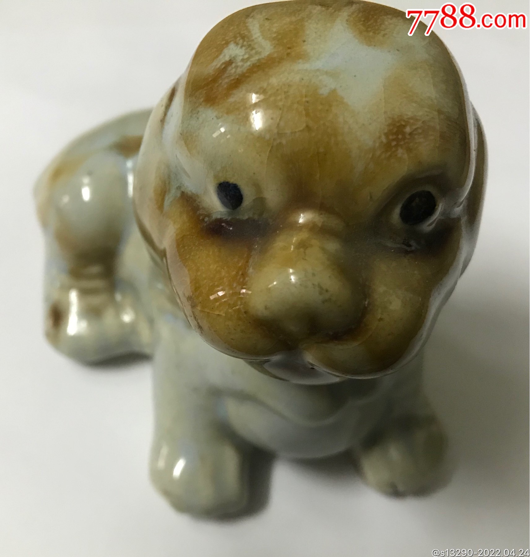 小瓷狗_雕塑瓷/瓷雕_字体图片_收藏价格_7788印章收藏