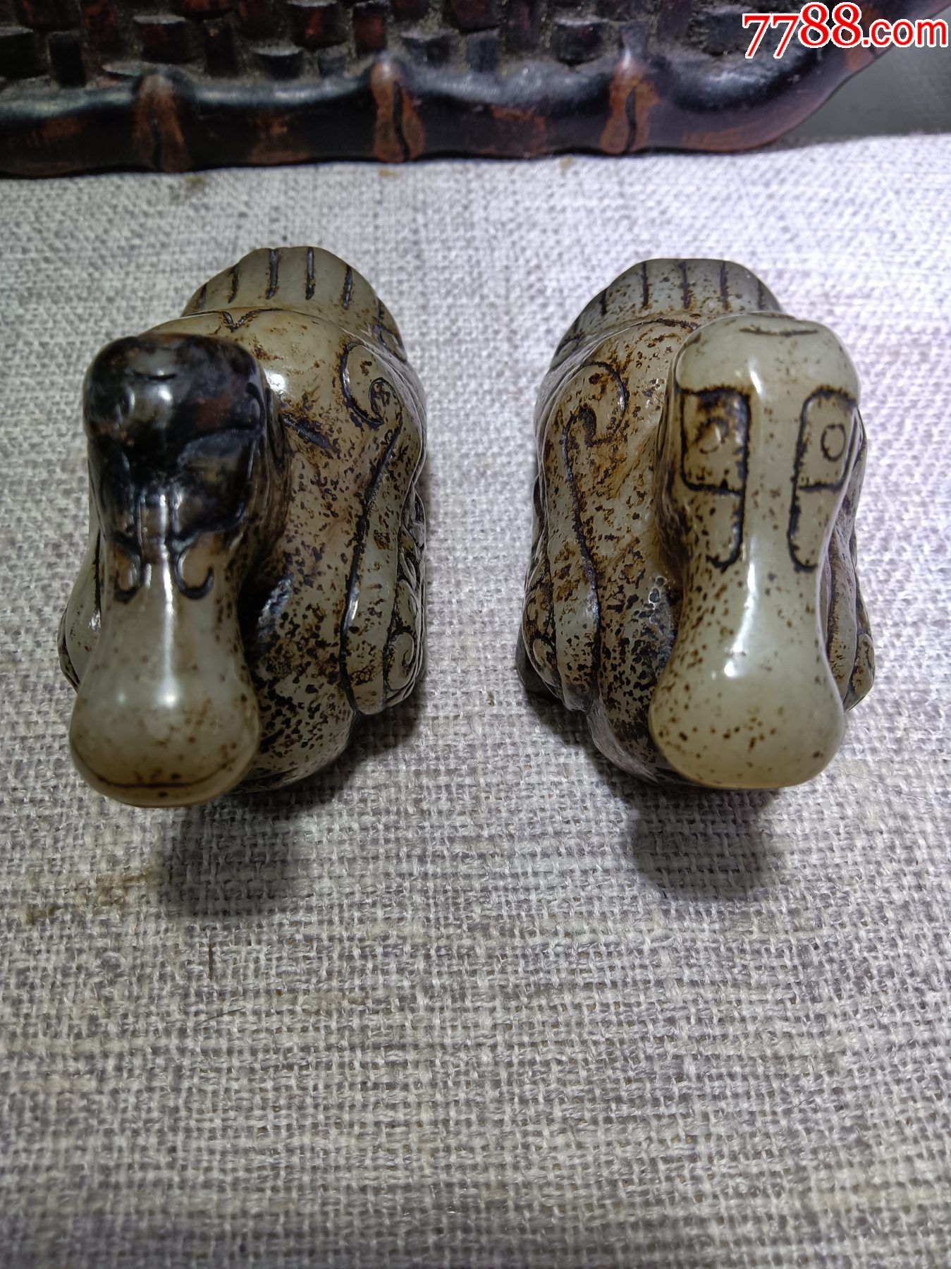 和田玉鸳鸯一对