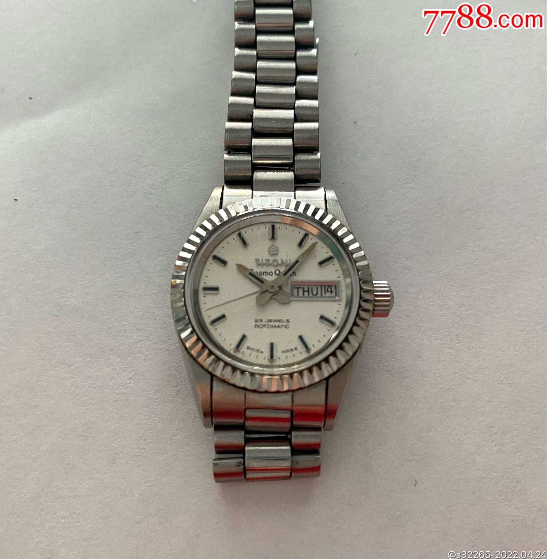 瑞士梅花全自动女表星期日历显示-手表/腕表-7788商城__七七八八商品